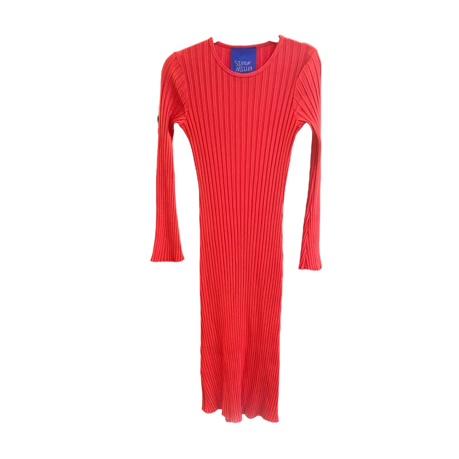 Simon Miller Simon Miller Wells Midi Dress Rust Wide Ribbed Knit M Size M / US 6-8 / IT 42-44 - 2 Thumbnail