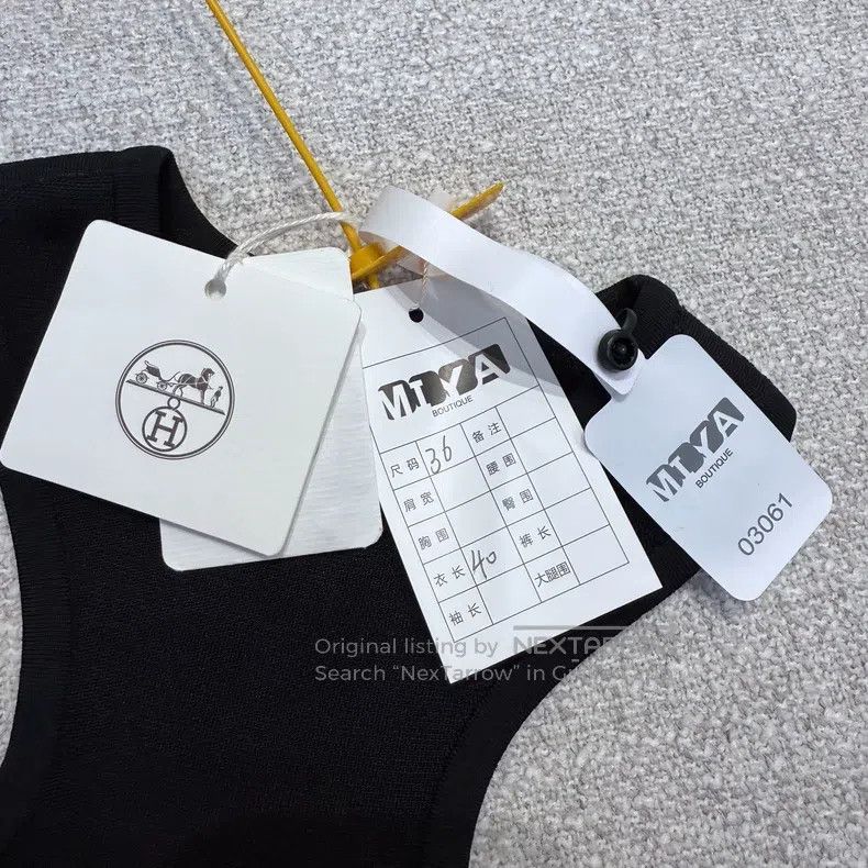 Hermes Hermes Black Knitted Vest Size XS / US 0-2 / IT 36-38 - 4 Thumbnail