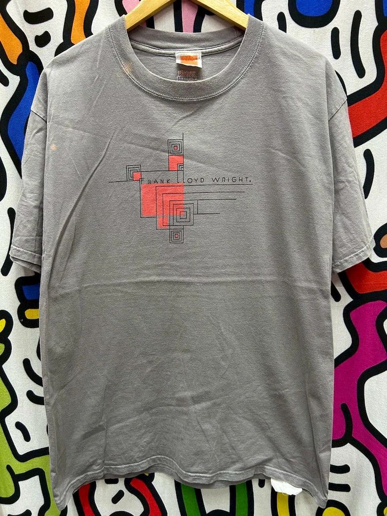 Vintage Vintage 2000s Frank Lloyd Wright Art tshirt size L Size US L / EU 52-54 / 3 - 2 Thumbnail