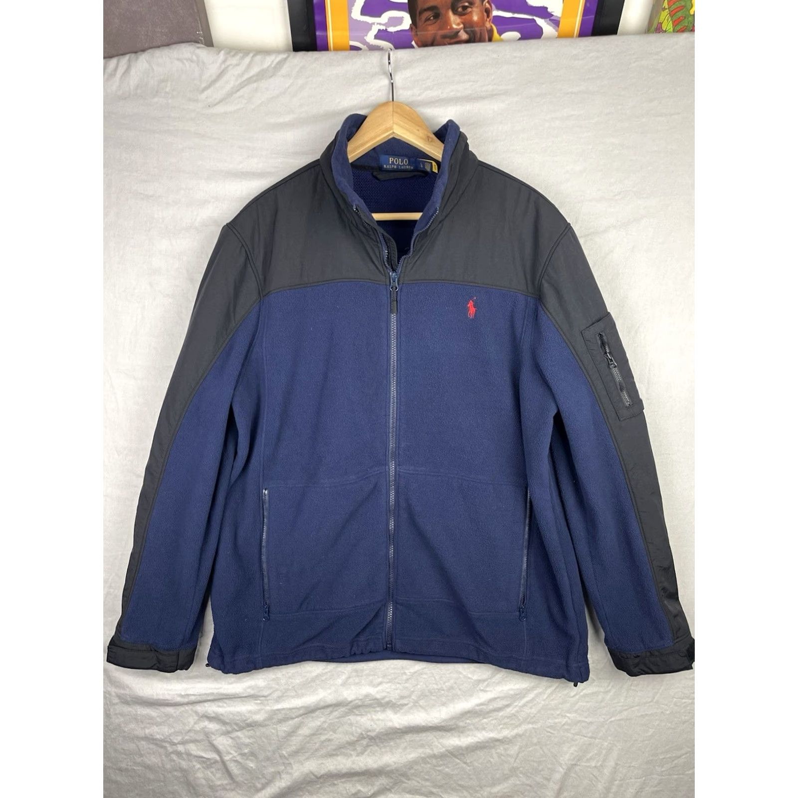 Polo Ralph Lauren Polo Ralph Lauren Jacket Mens Large Denim? Denali Fleece Full Zip Preppy Navy Size US L / EU 52-54 / 3 - 2 Thumbnail