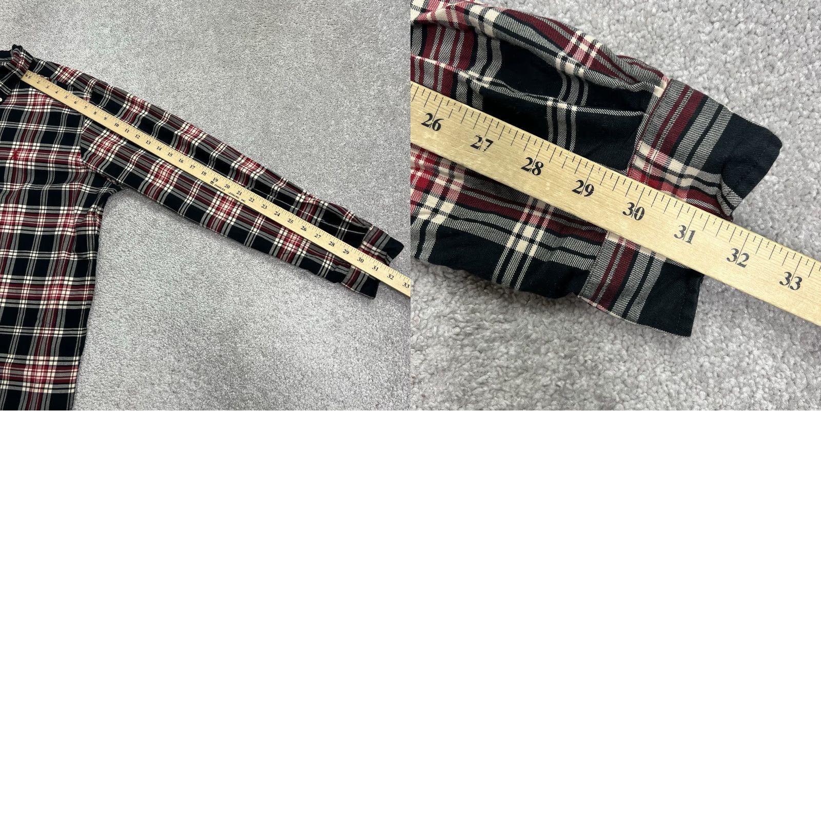 Polo Ralph Lauren VINTAGE Polo Ralph Lauren Flannel Shirt Mens XL Button-Down Black Red Plaid Pony Classic Fit Mens XL Black Black Red Plaid Polo Ralph Lauren Shirt Size US XL / EU 56 / 4 - 9 Thumbnail