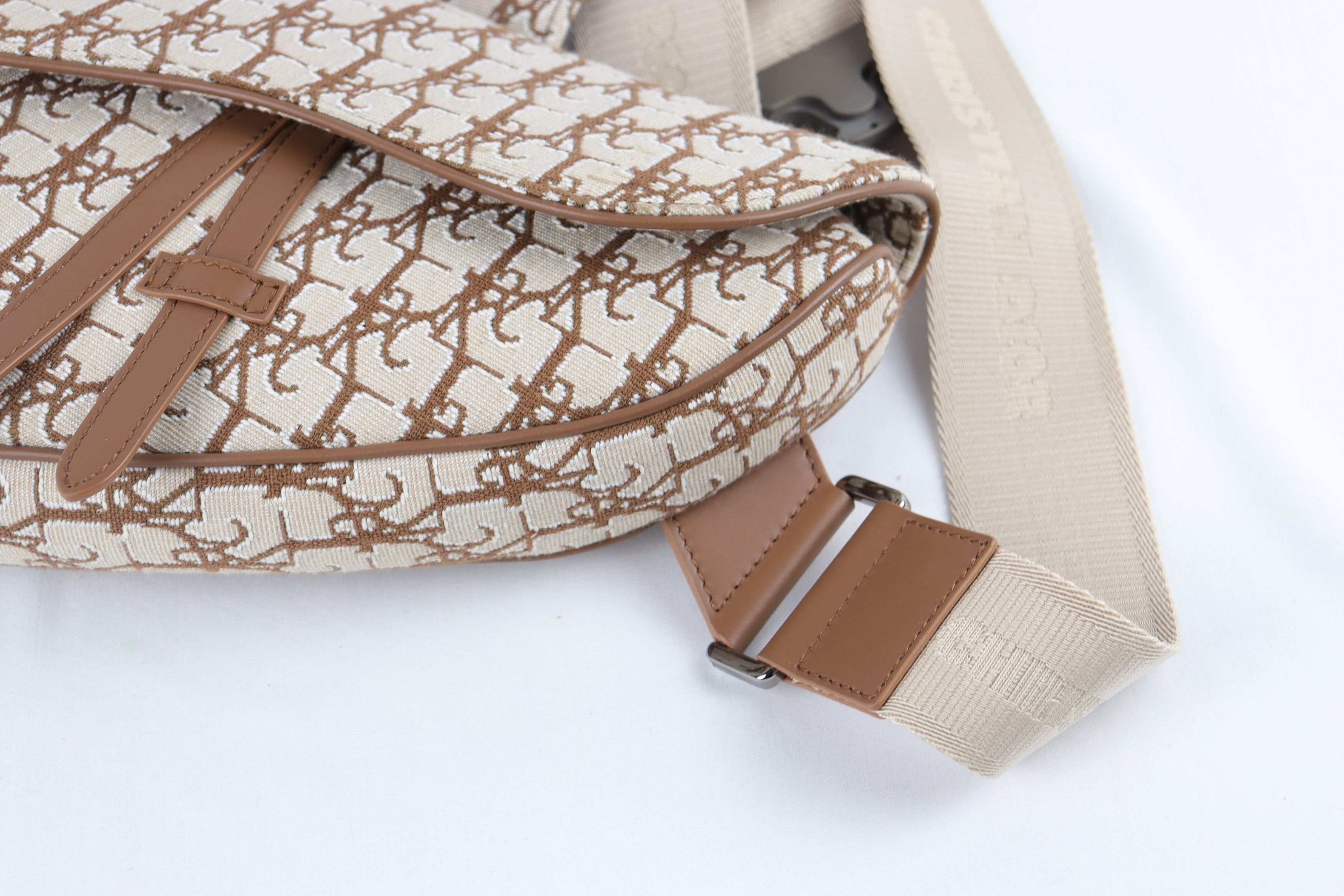 Dior o1rshd11223 Dior x Cactus Jack Oblique Jacquard Saddle Bag Size ONE SIZE - 8 Thumbnail