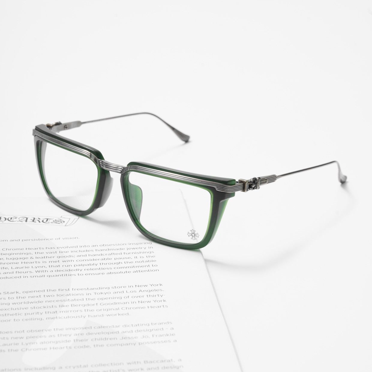 Chrome Hearts CHROME HEARTS TRYDIXAGAIN MATTE DARK OLIVE/ ANTIQUE SILVER Size ONE SIZE - 1 Thumbnail