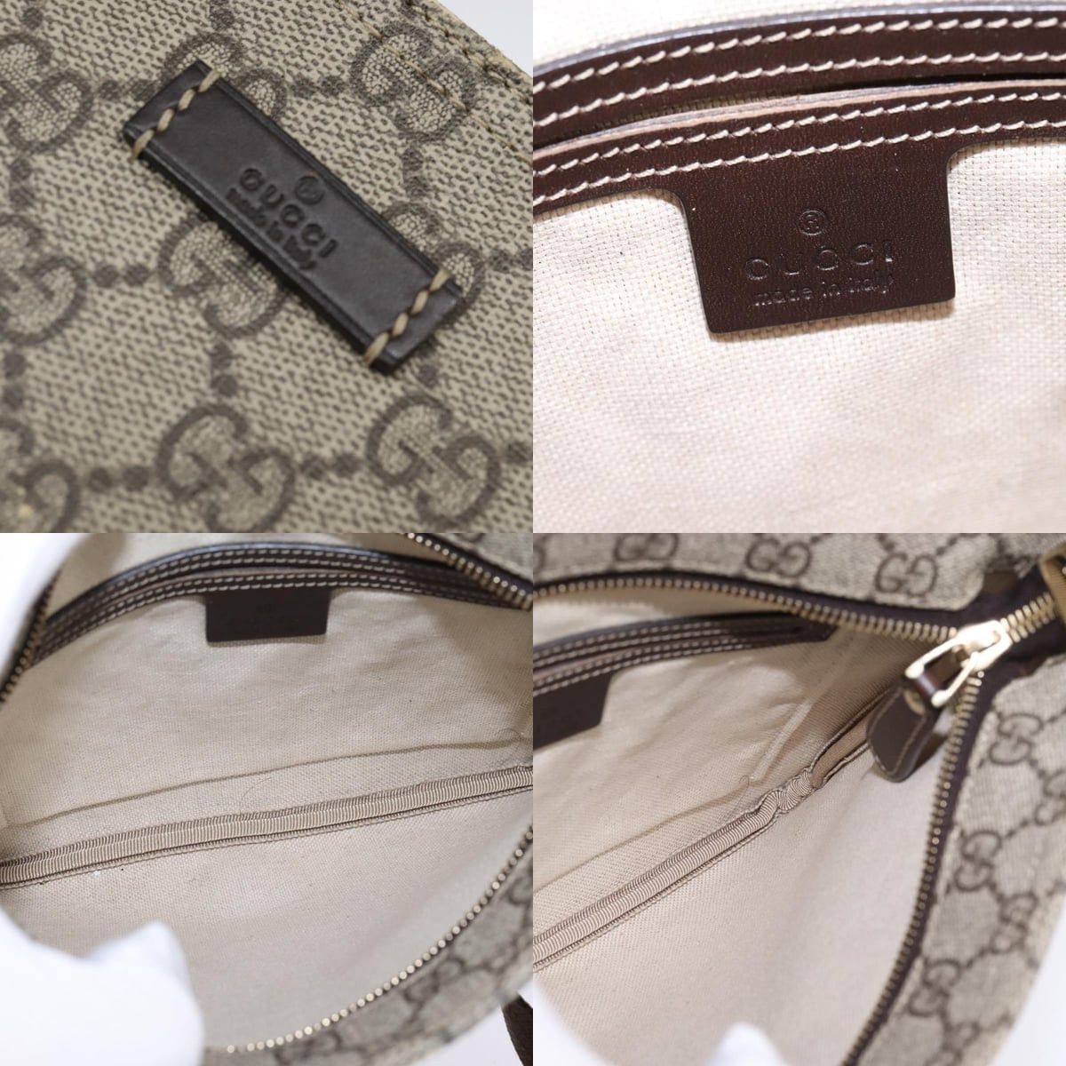Gucci GUCCI GG Supreme Shoulder Bag Pvc Beige Gold Size ONE SIZE - 11 Thumbnail