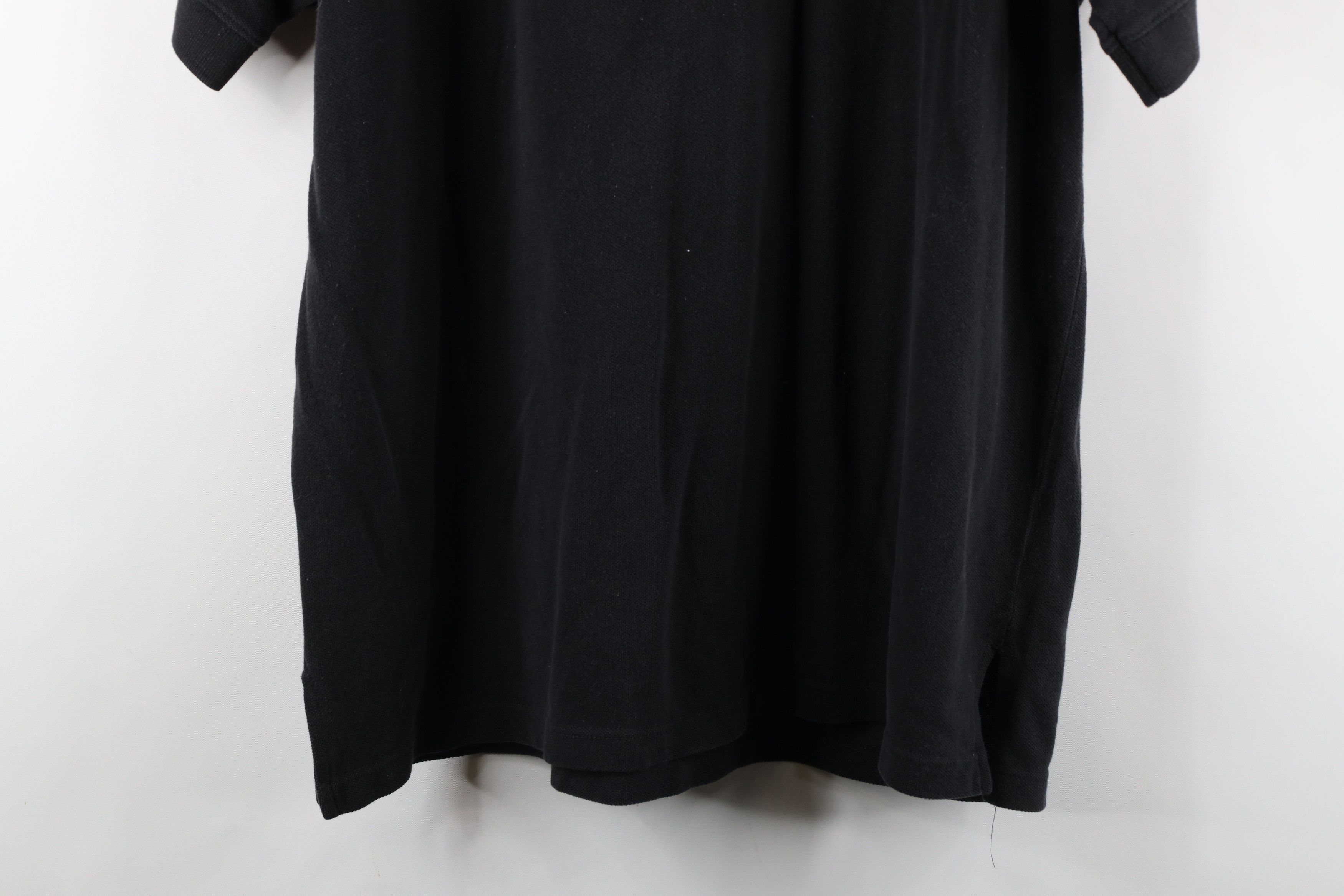 Vintage × Woolrich Woolen Mills Vintage 90s Woolrich Spell Out Collared Polo Shirt Black Size US L / EU 52-54 / 3 - 13 Thumbnail