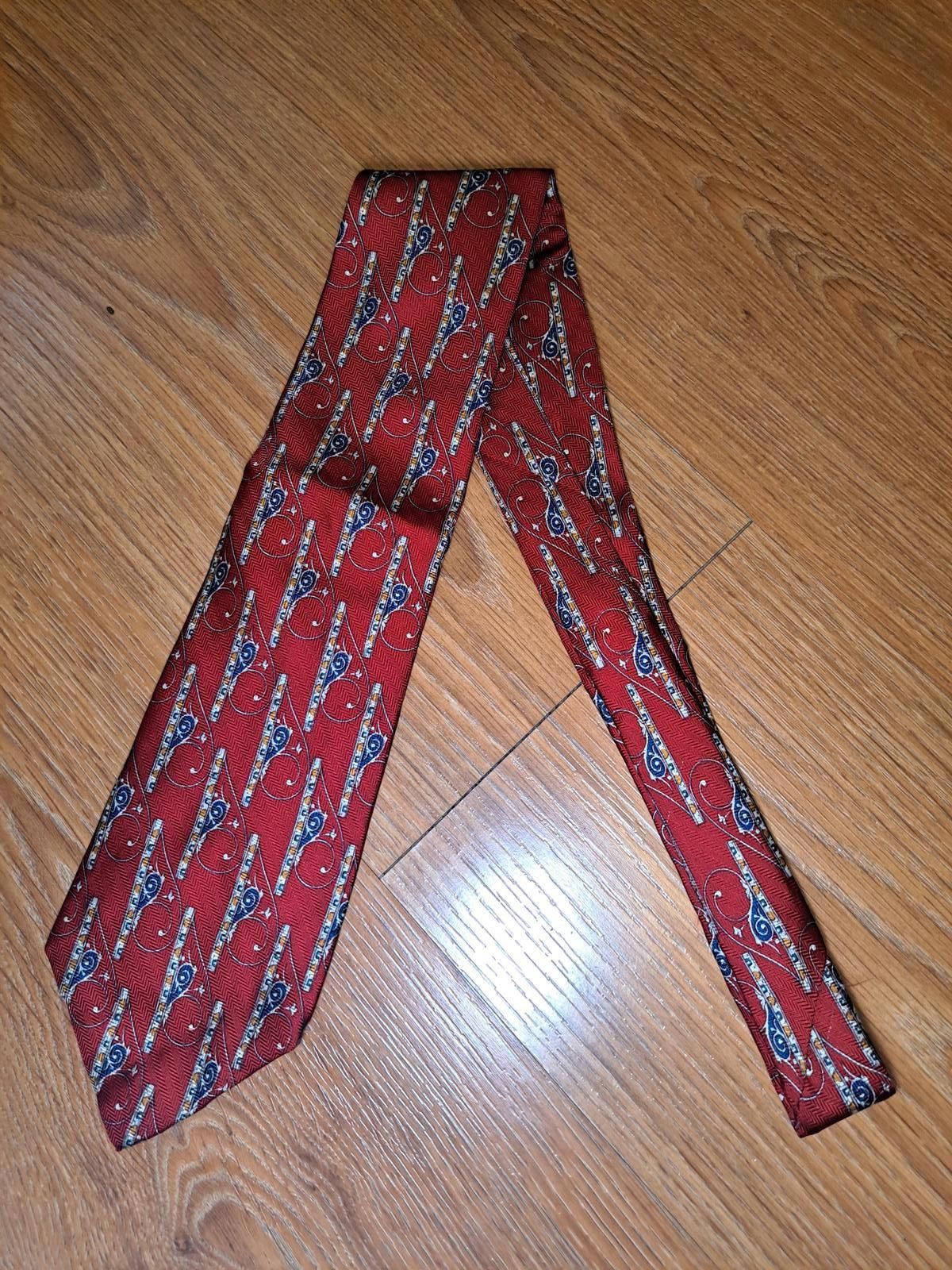 Other Metropolitan Museum of Art Silk Tie Red Herringbone Wide Size ONE SIZE - 5 Thumbnail