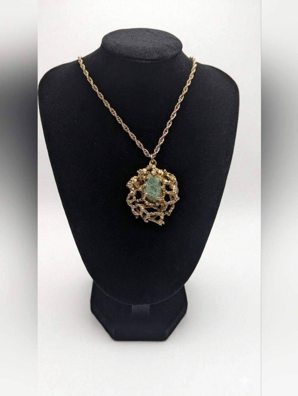 Other Vintage Mid Century Brutalist Statement Necklace Green Size ONE SIZE - 4 Thumbnail