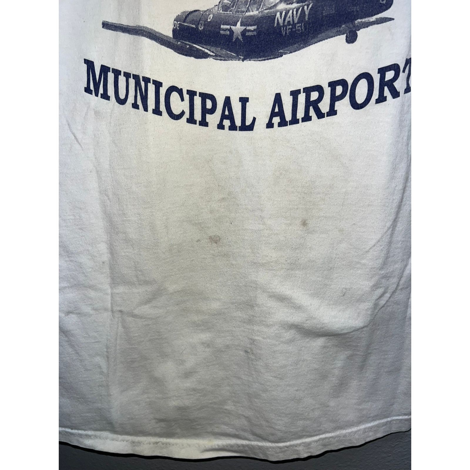 Hanes Vintage Terrell Fly In Shirt School Air Force Tee 90s VTG L Size US L / EU 52-54 / 3 - 5 Thumbnail