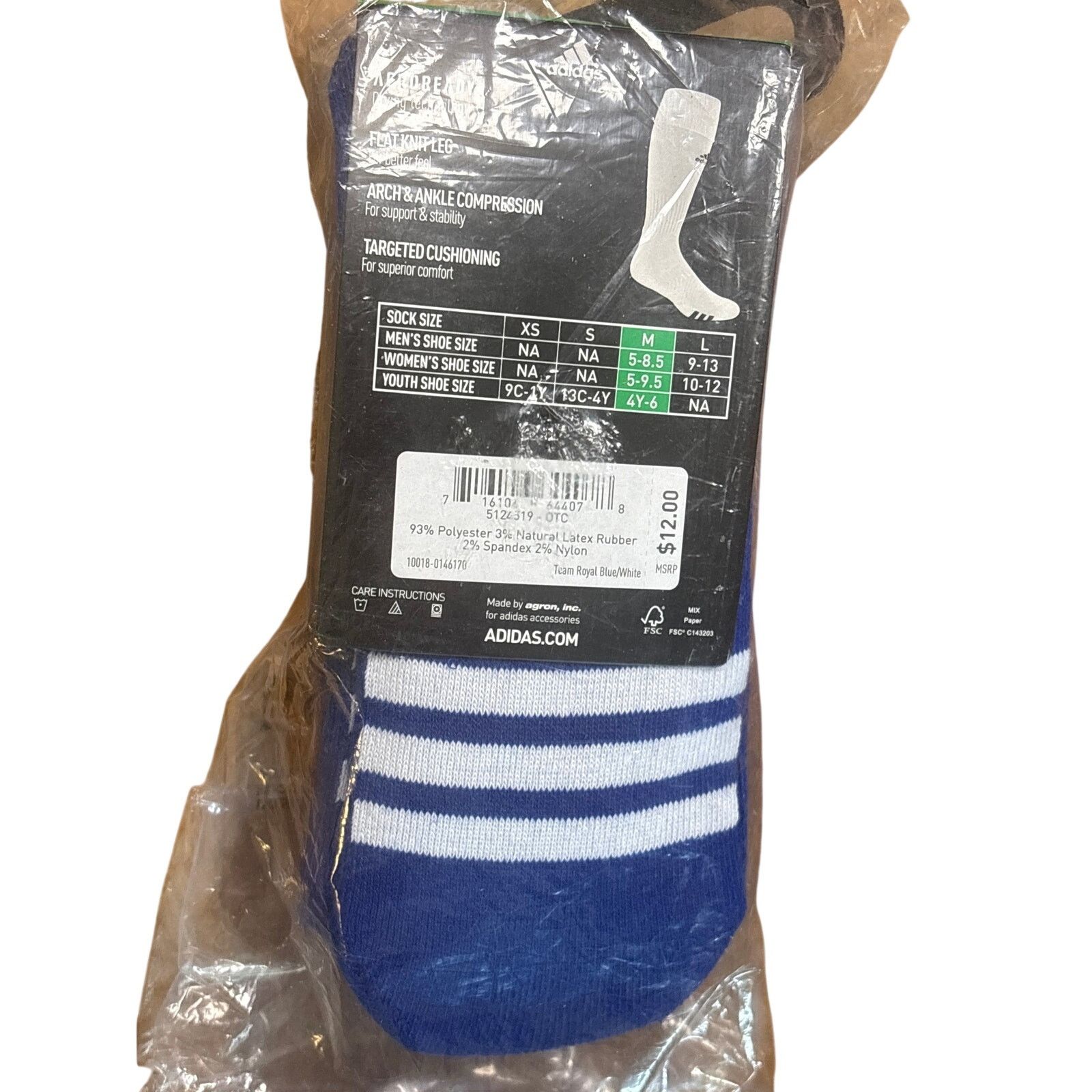 Adidas NWT Adidas Soccer compression socks 2 pack Men’s Med Size ONE SIZE - 2 Thumbnail