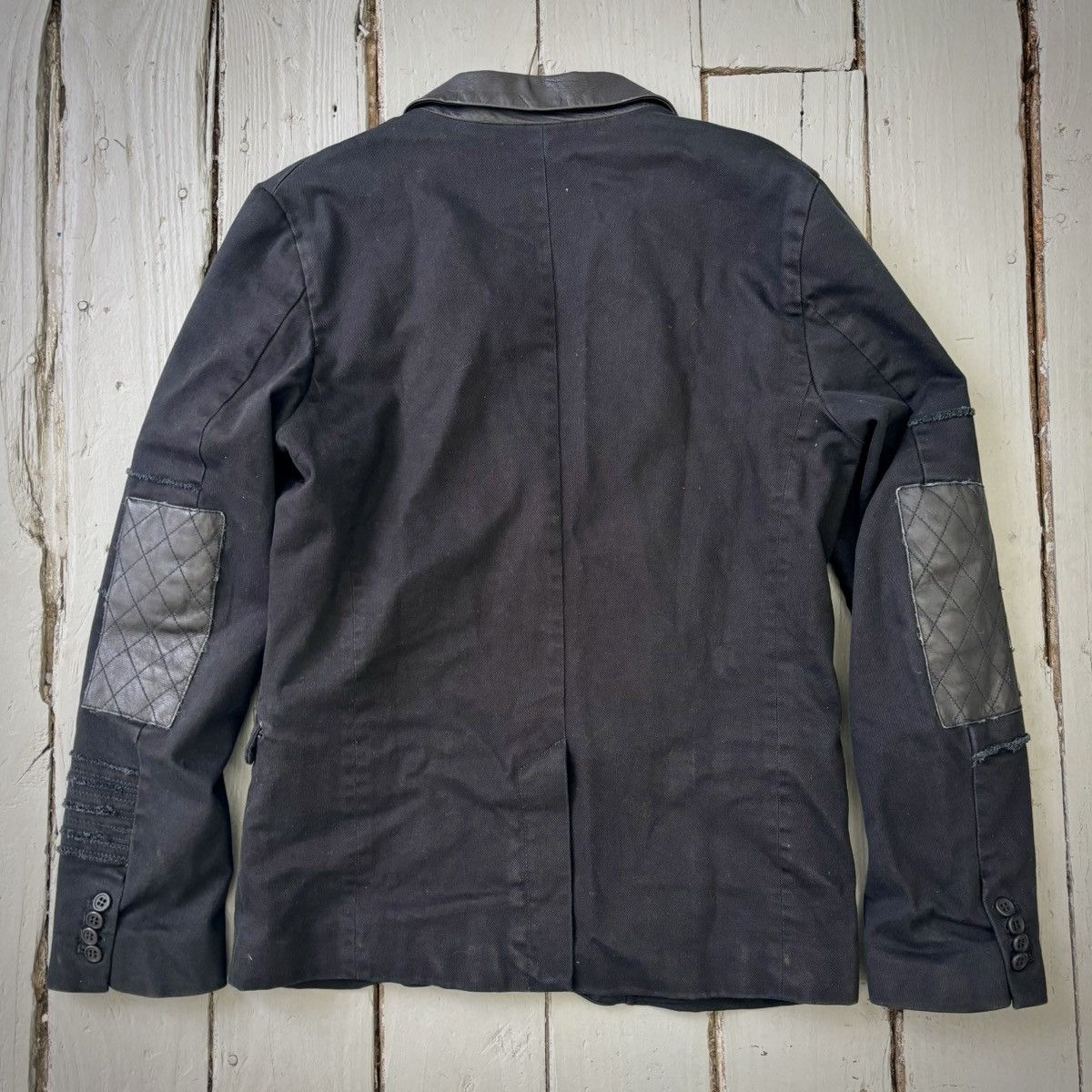 Diesel Leather Repair Distressed Blazer Size US M / EU 48-50 / 2 - 4 Thumbnail