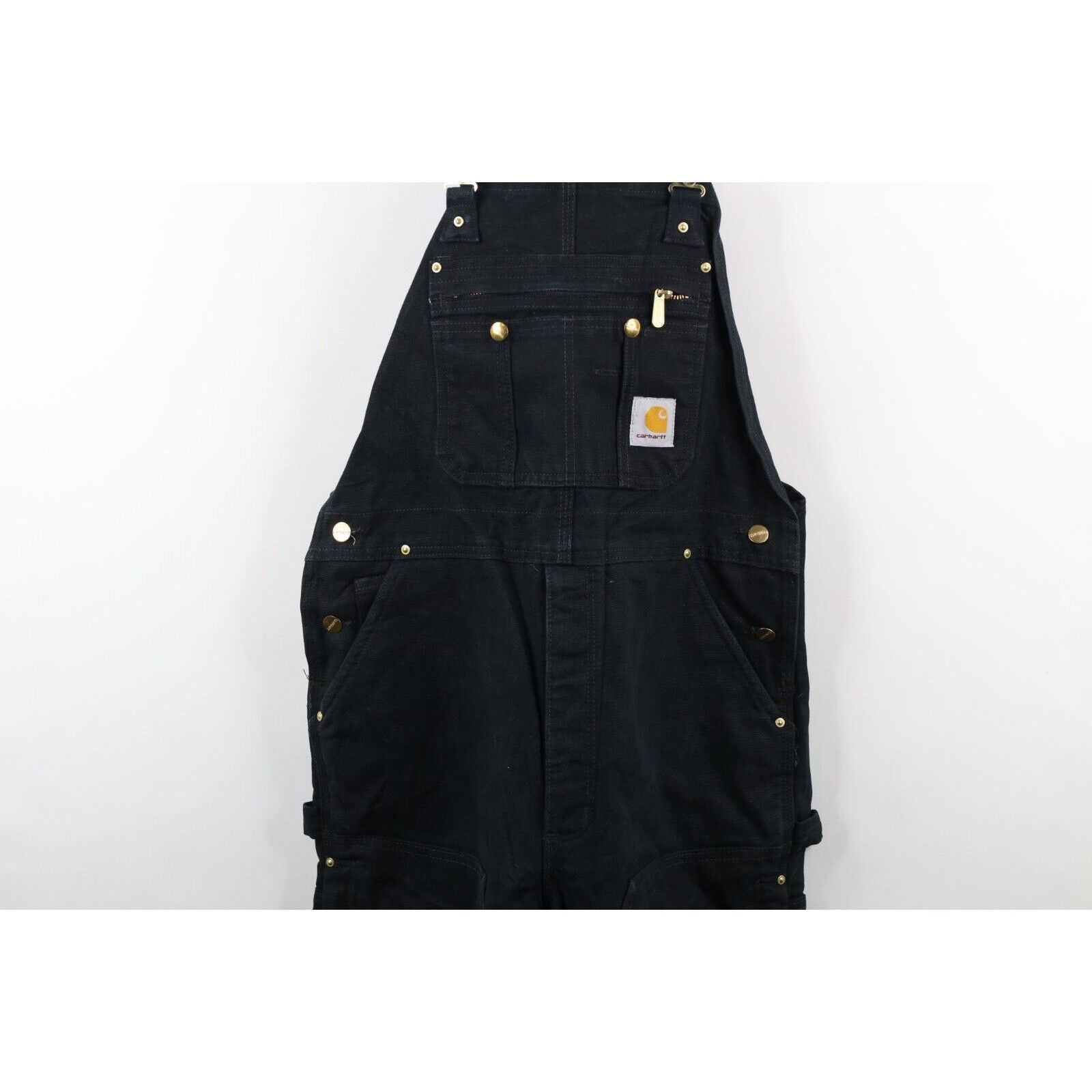 Carhartt × Vintage Vintage 90s Carhartt Spell Out Quilted Double Knee Overalls Size US 36 / EU 52 - 3 Thumbnail