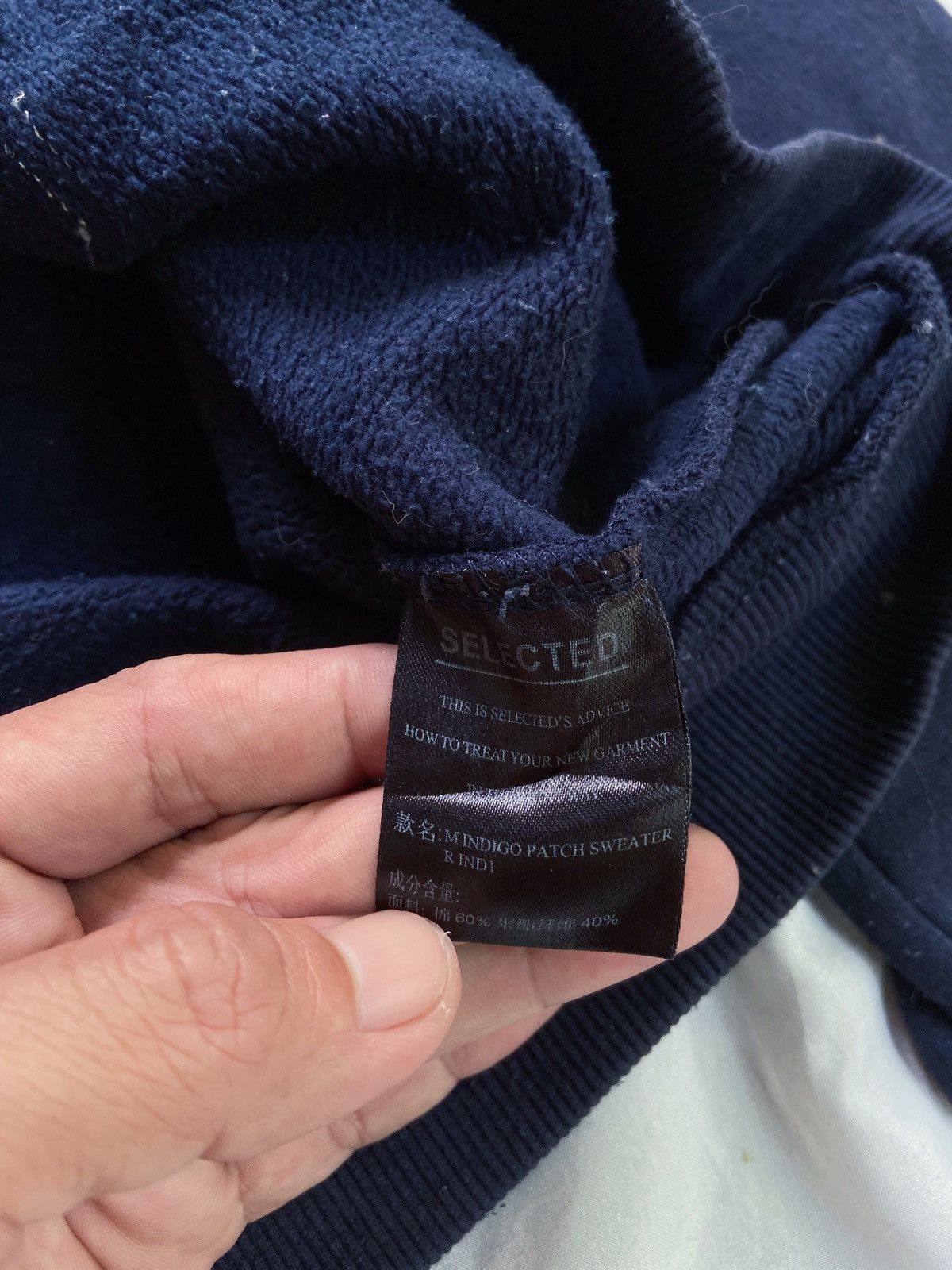 Japanese Brand SELECTED INDIGO PATCHWORK SWEATSHIRT Size US L / EU 52-54 / 3 - 11 Thumbnail