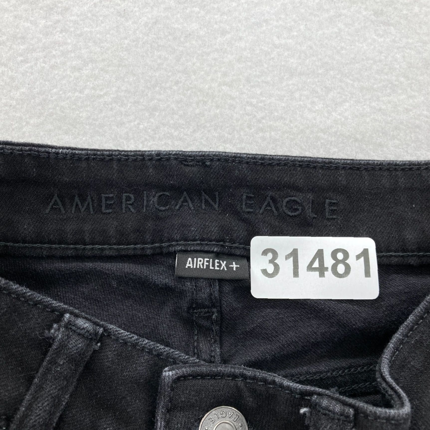 American Eagle Outfitters American Eagle Jeans Mens 28x30 Original Straight Black Stretch Denim Grunge Size US 28 / EU 44 - 4 Thumbnail