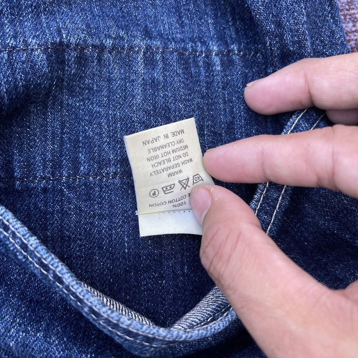 Kapital Kapital Indigo USN Shawl Collar Chore Denim Jacket Size US M / EU 48-50 / 2 - 12 Thumbnail