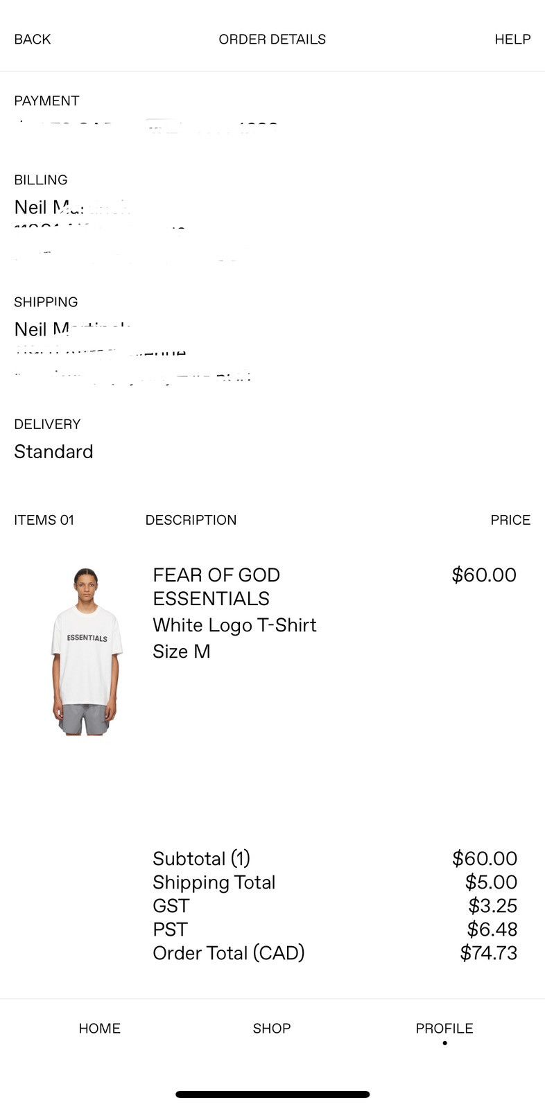 Essentials Essentials White Logo T-Shirt size M Size US M / EU 48-50 / 2 - 14 Thumbnail