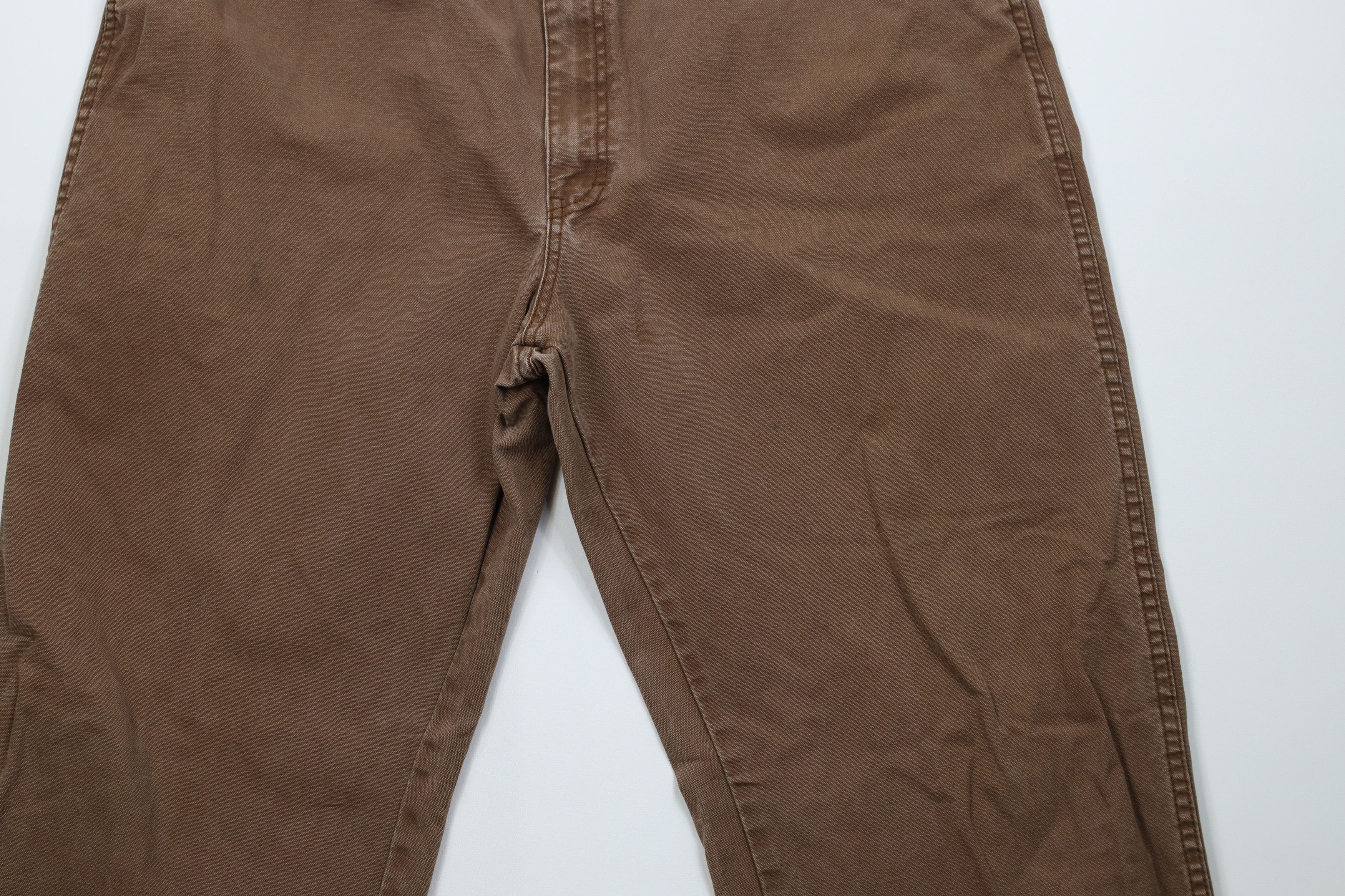 Dickies Vintage Y2K Dickies Workwear Wide Leg Dungaree Pants Brown Size US 42 / EU 58 - 3 Thumbnail