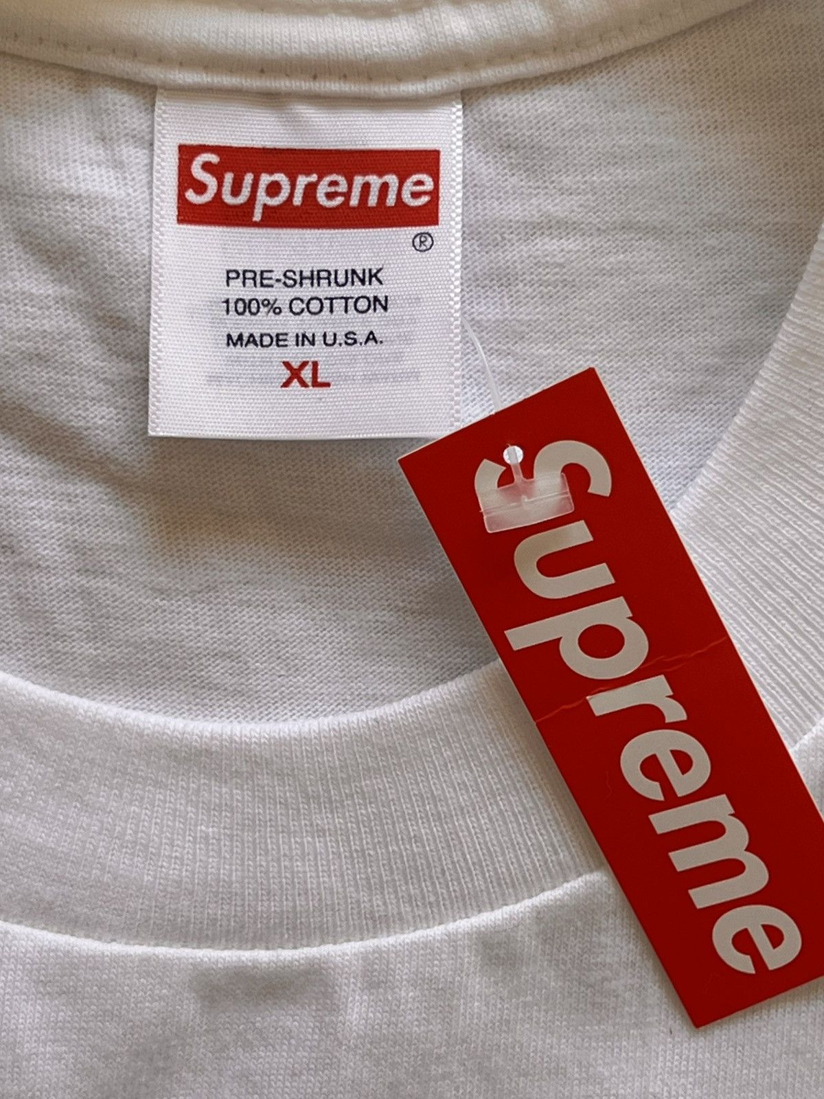 Supreme XL Supreme box logo tee camo T-shirt fw23 white short Size US XL / EU 56 / 4 - 17 Thumbnail