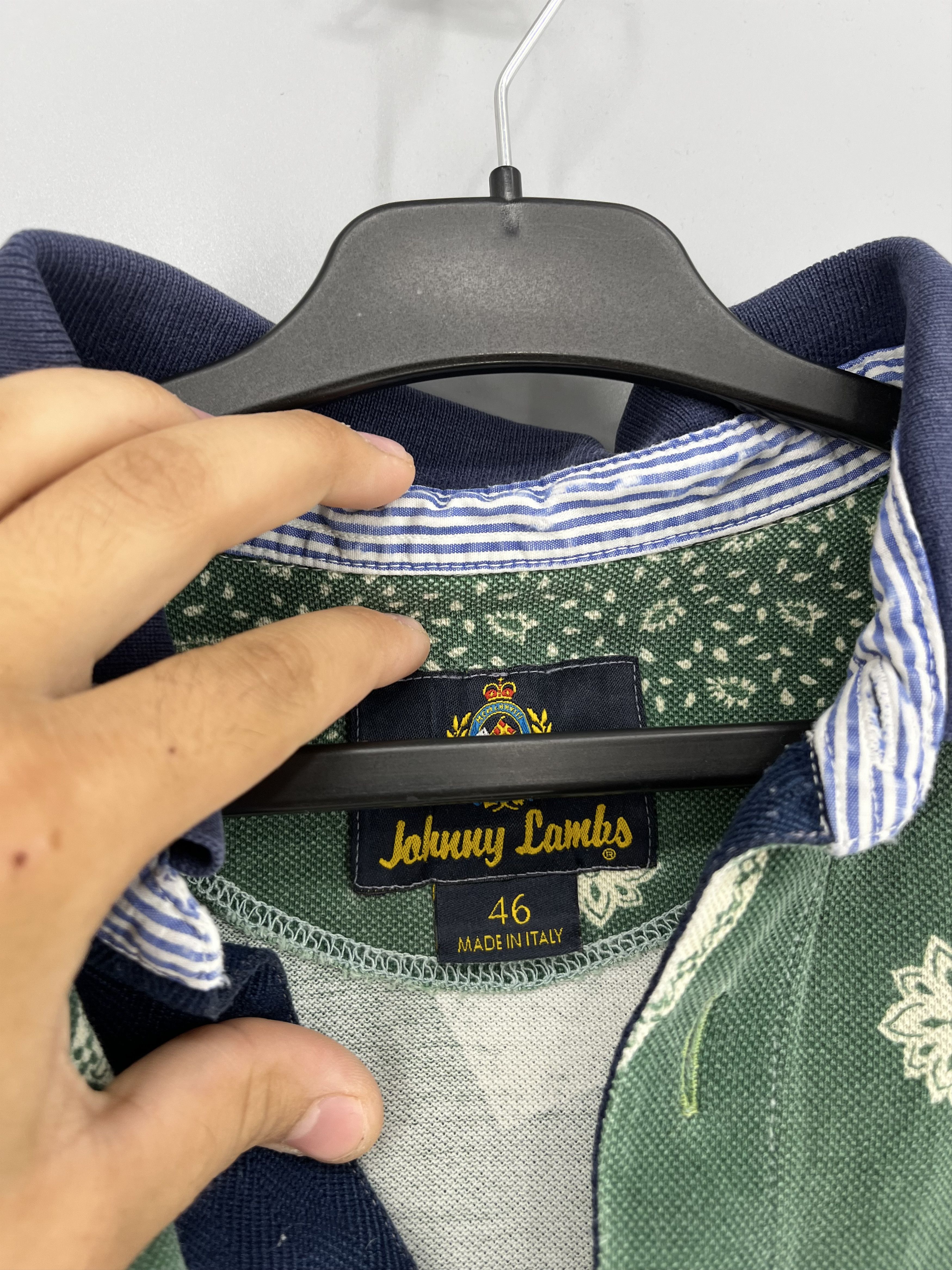 Vintage Vintage Johnny Lambs Milano polo Italy Paisley Size US M / EU 48-50 / 2 - 9 Thumbnail