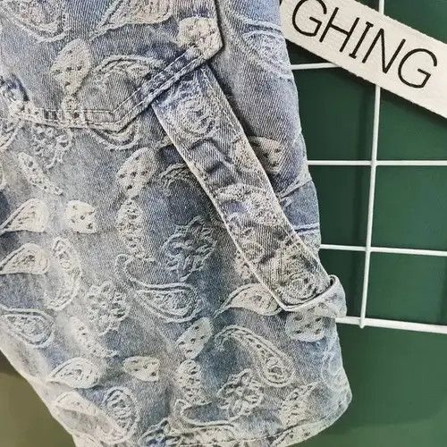 Japanese Brand Kahori x Riho Flower denim shorts embroidered pants Size US 28 / EU 44 - 5 Thumbnail