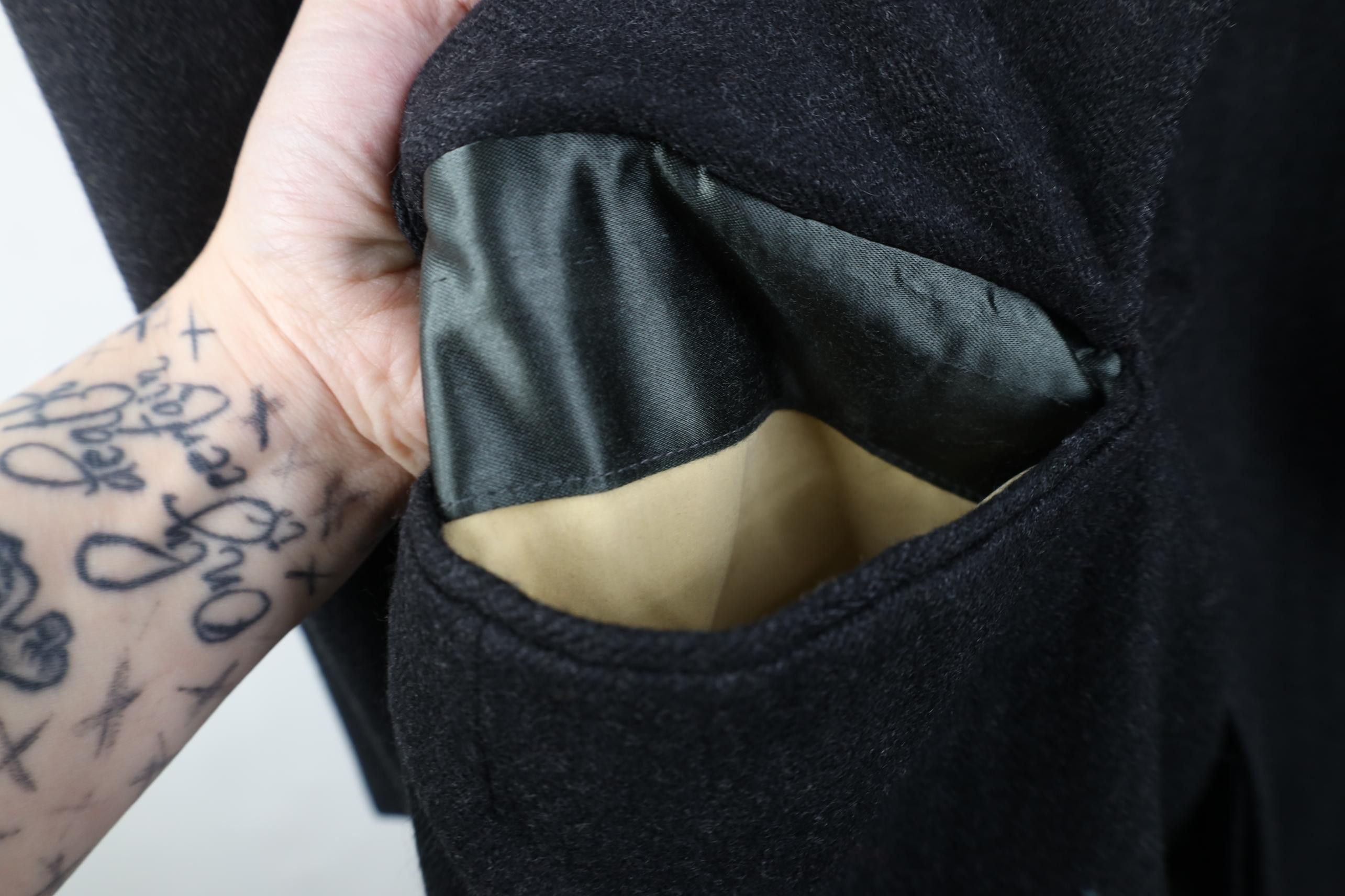 Vintage Vintage 70s Streetwear Wool Herringbone Overcoat Gray USA Size US XXL / EU 58 / 5 - 7 Thumbnail