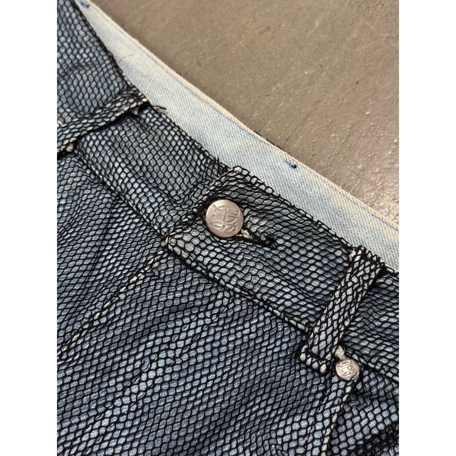 Jean Paul Gaultier 2000s Jean Paul Gaultier mesh double layer pants Size US 26 / EU 42 - 4 Thumbnail
