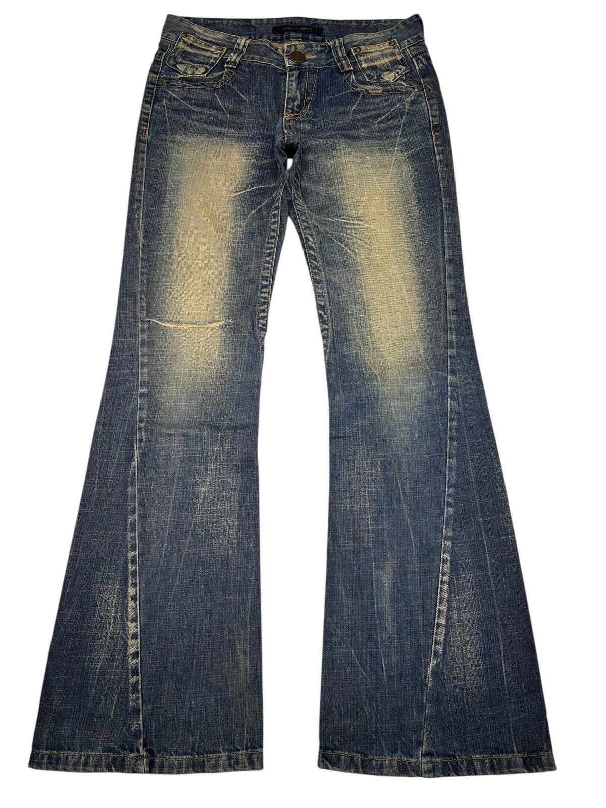 Kapital Flare Jeans Earthy Mud Wash Lolita Exotic Vintage Denim Size US 32 / EU 48 - 7 Thumbnail