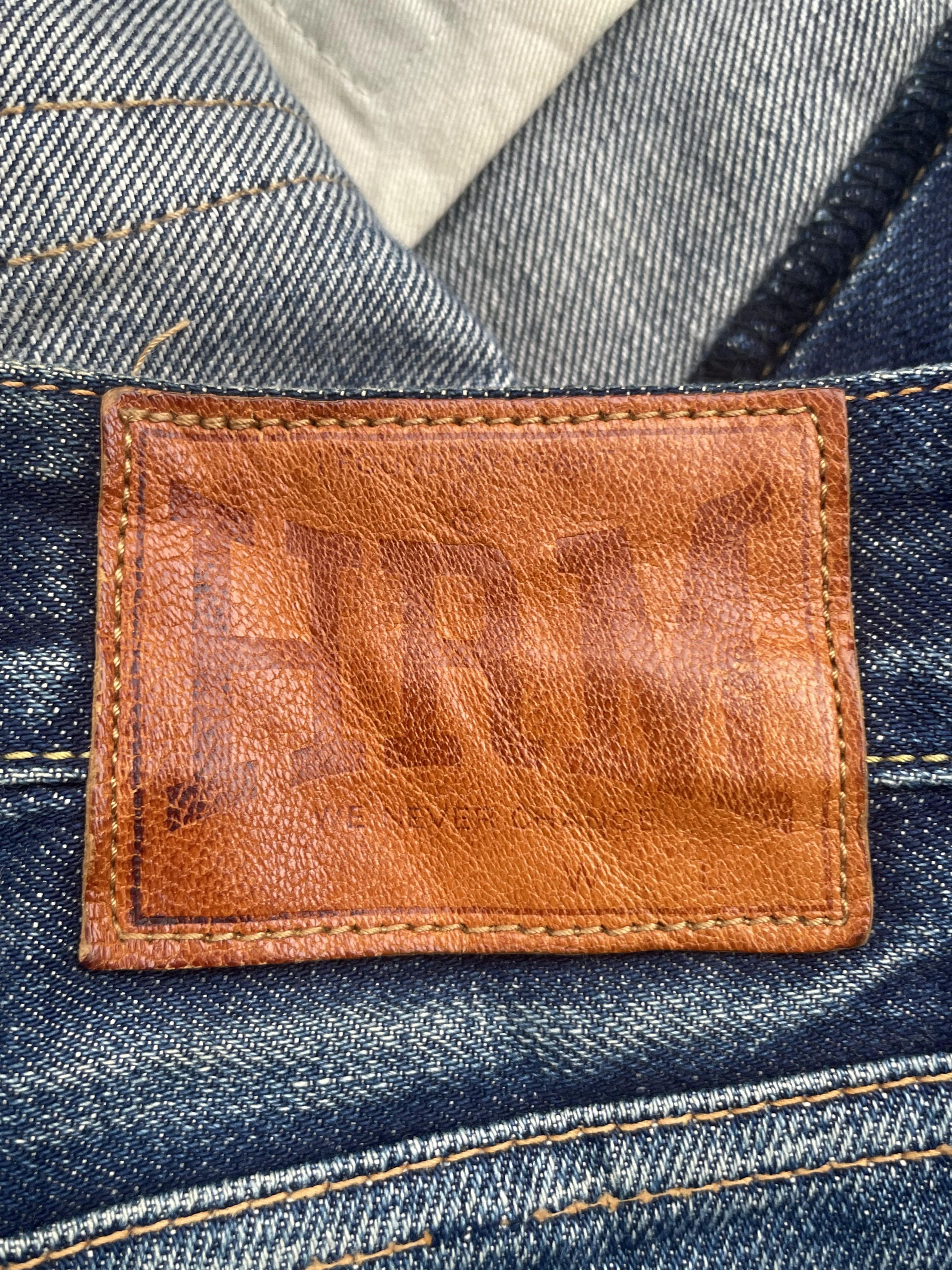 HRMTG Vintage HRM Selvedge Distresed Denim Size US 33 - 8 Thumbnail