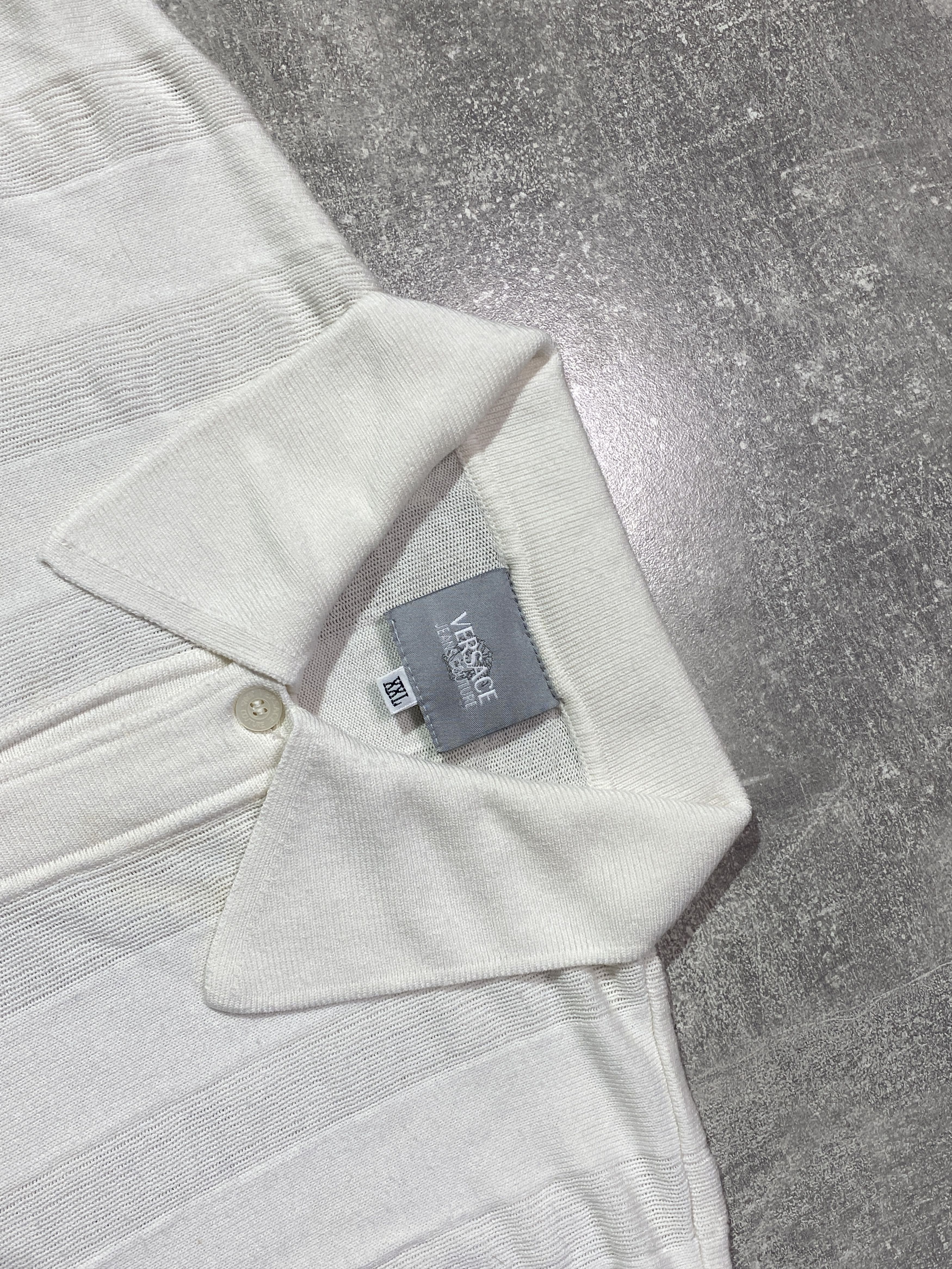 Versace Jeans Couture Rare 90s VERSACE JEANS COUTURE KNIT POLO T-SHIRT Size US M / EU 48-50 / 2 - 2 Thumbnail