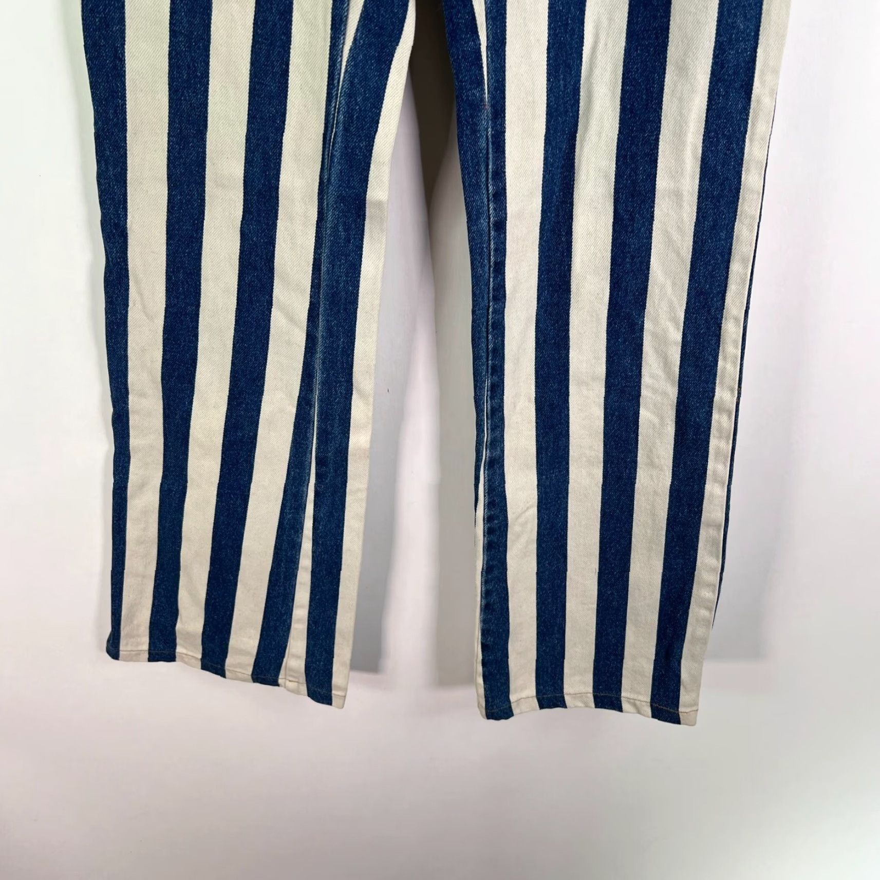 Vintage VINTAGE DW Orbital Jeans Denim Striped Blue Women's Size S Straight Fit Embroidered Mid-Rise 31in Inseam Size 28" / US 6 / IT 42 - 4 Thumbnail