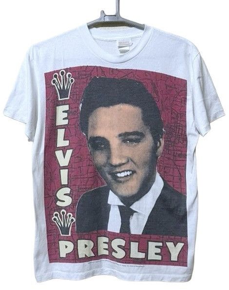 Band Tees Vintage Rare Mosquitohead Elvis Presley photo print shirt Size US L / EU 52-54 / 3 - 1 Thumbnail