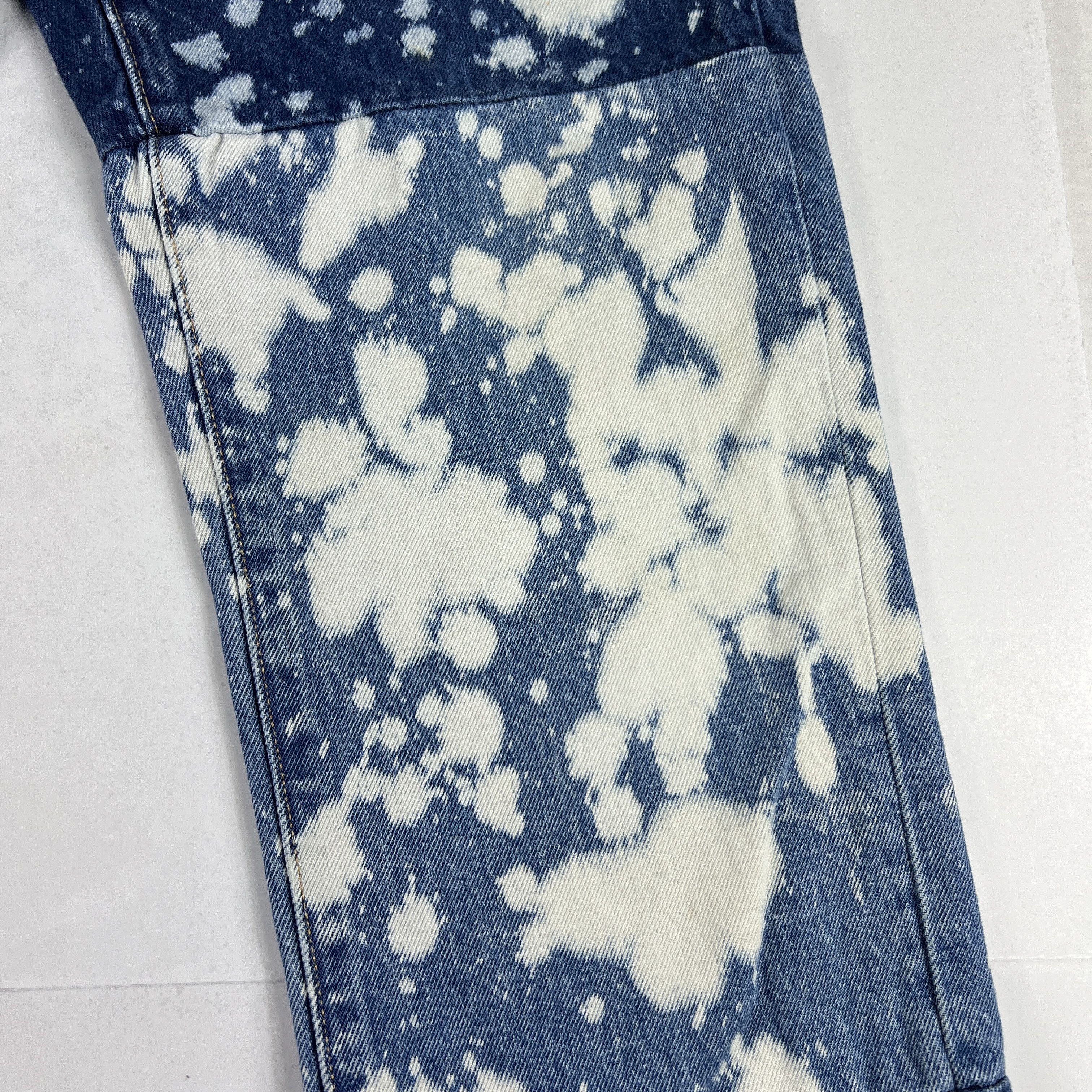 Levi's Levi's Jeans Men 541 Athletic Tapered Blue Bleached Denim Size US 33 - 3 Thumbnail