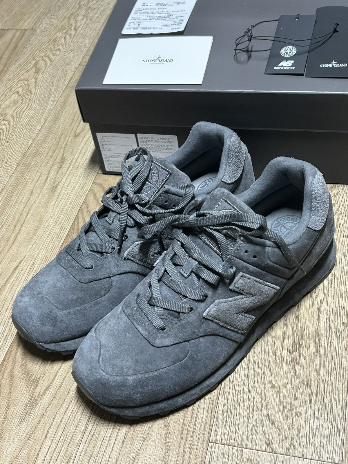 New Balance × Stone Island New Balance 574 Legacy x Stone Island Ghost Size US 12 / EU 45 - 1 Thumbnail