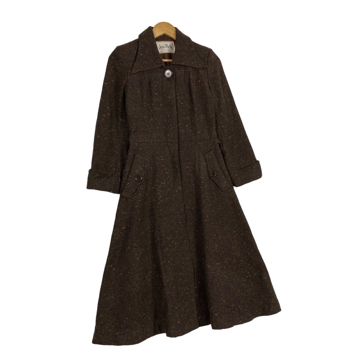Japanese Brand JAN MELL LONG COAT JACKET FOR WOMEN Size S / US 4 / IT 40 - 3 Thumbnail