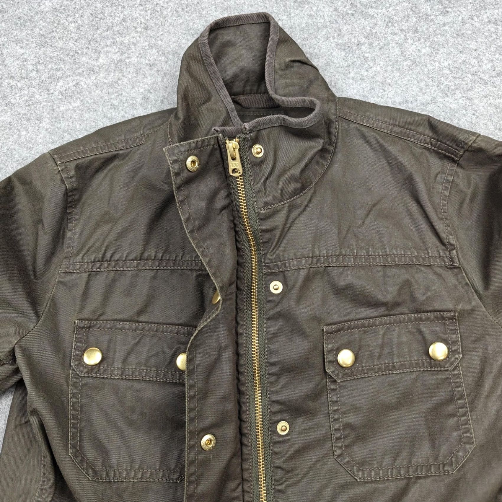 J.Crew J.Crew Jacket Mens Small Brown Canvas Relaxed Bedford Field Full Zip Pockets Size Size US S / EU 44-46 / 1 - 4 Thumbnail