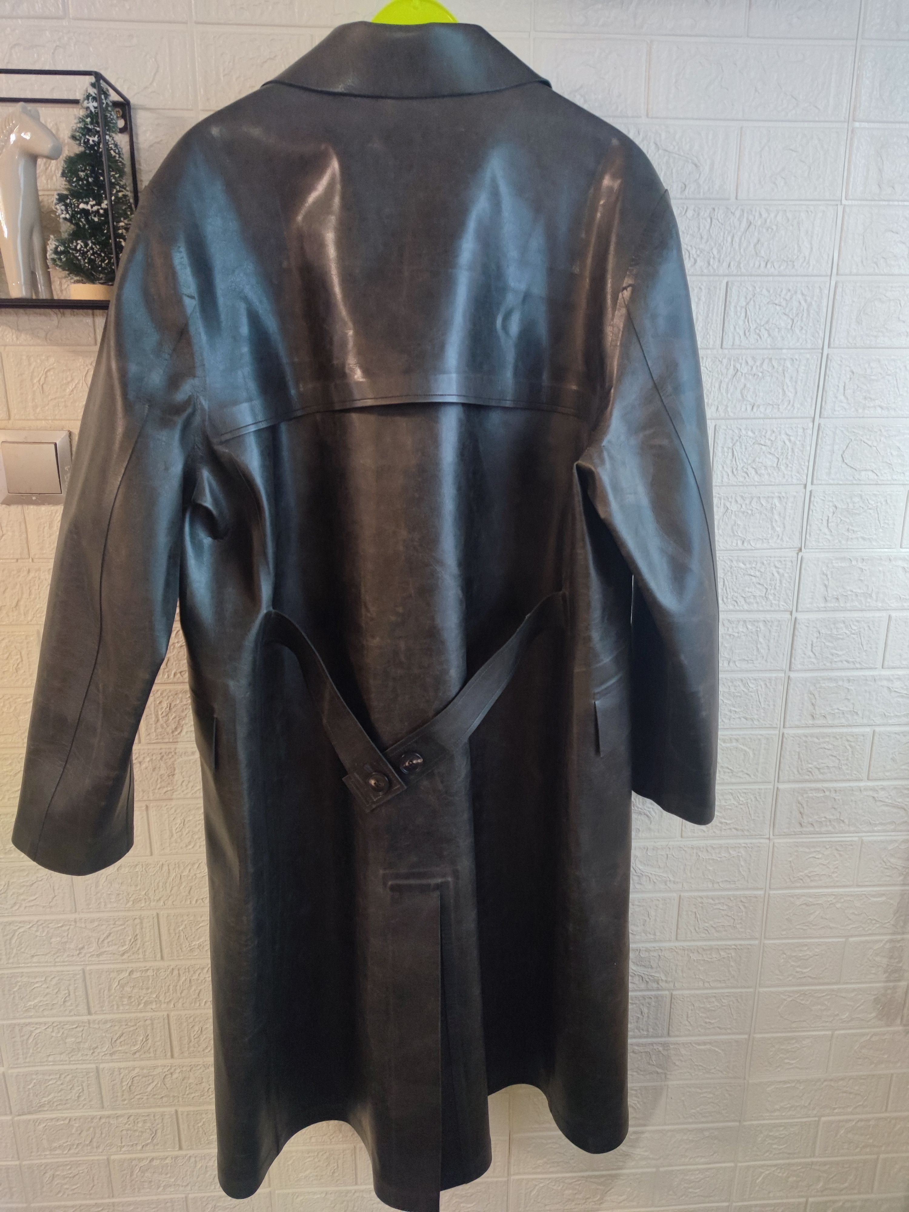 Emporio Armani Exclusive Leather Coat by Emporio Armani, Size 48 Size US M / EU 48-50 / 2 - 11 Thumbnail