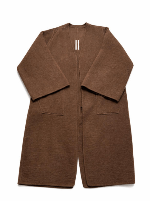 Rick Owens Rick Owens Brown Long Knit Cardigan Coat Size M / US 6-8 / IT 42-44 - 1 Thumbnail