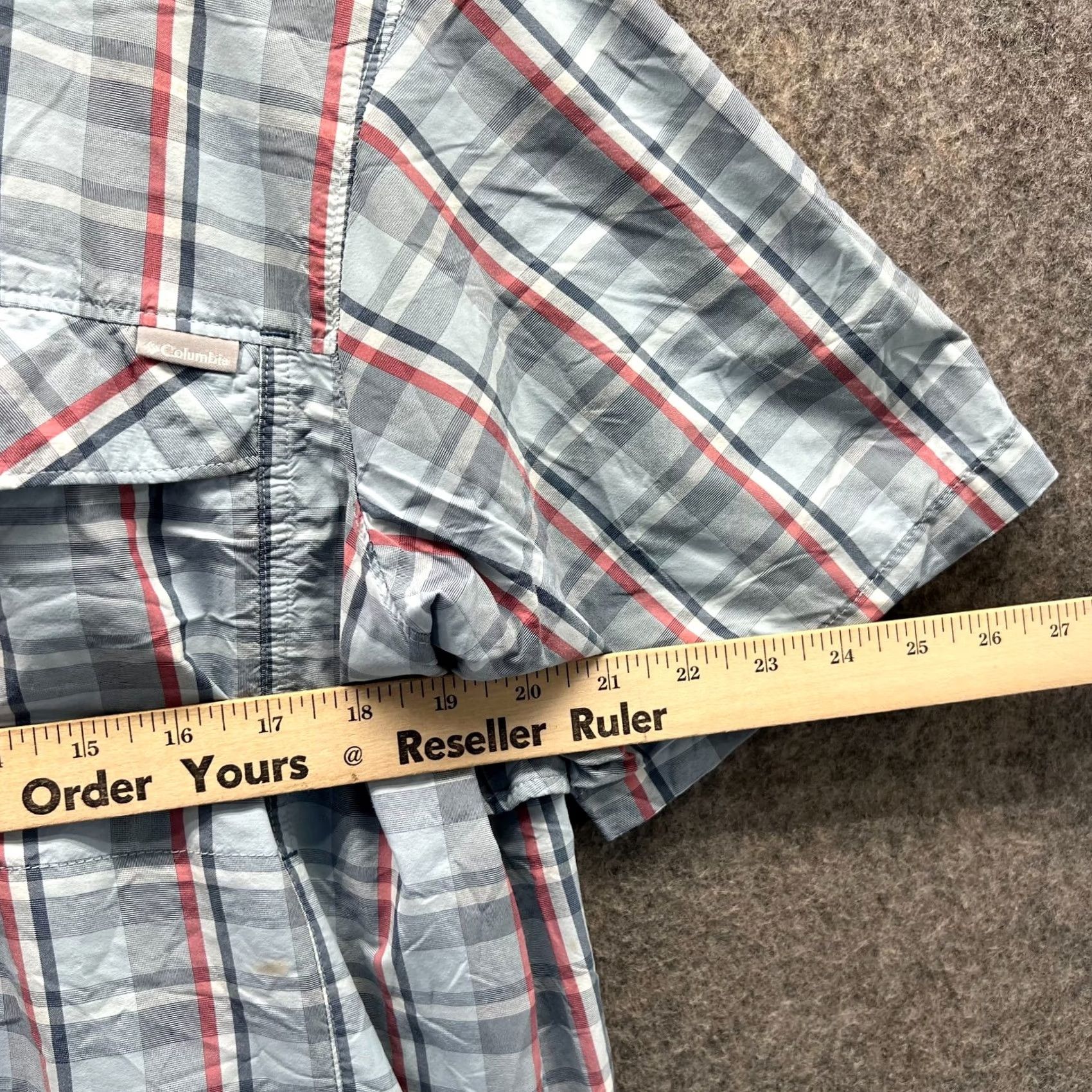 Vintage VINTAGE Columbia Shirt Mens Large Blue Button-Down Hike Omni Shield Vented Plaid Fishing Size US L / EU 52-54 / 3 - 4 Thumbnail