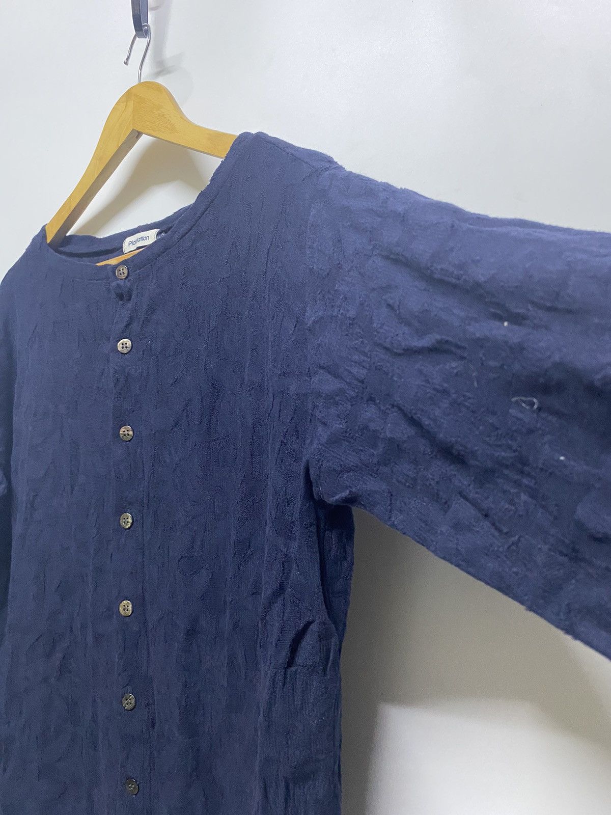 Issey Miyake × Japanese Brand Issey Miyake Plantation Long sleeve button up shirts Size L / US 10 / IT 46 - 8 Thumbnail