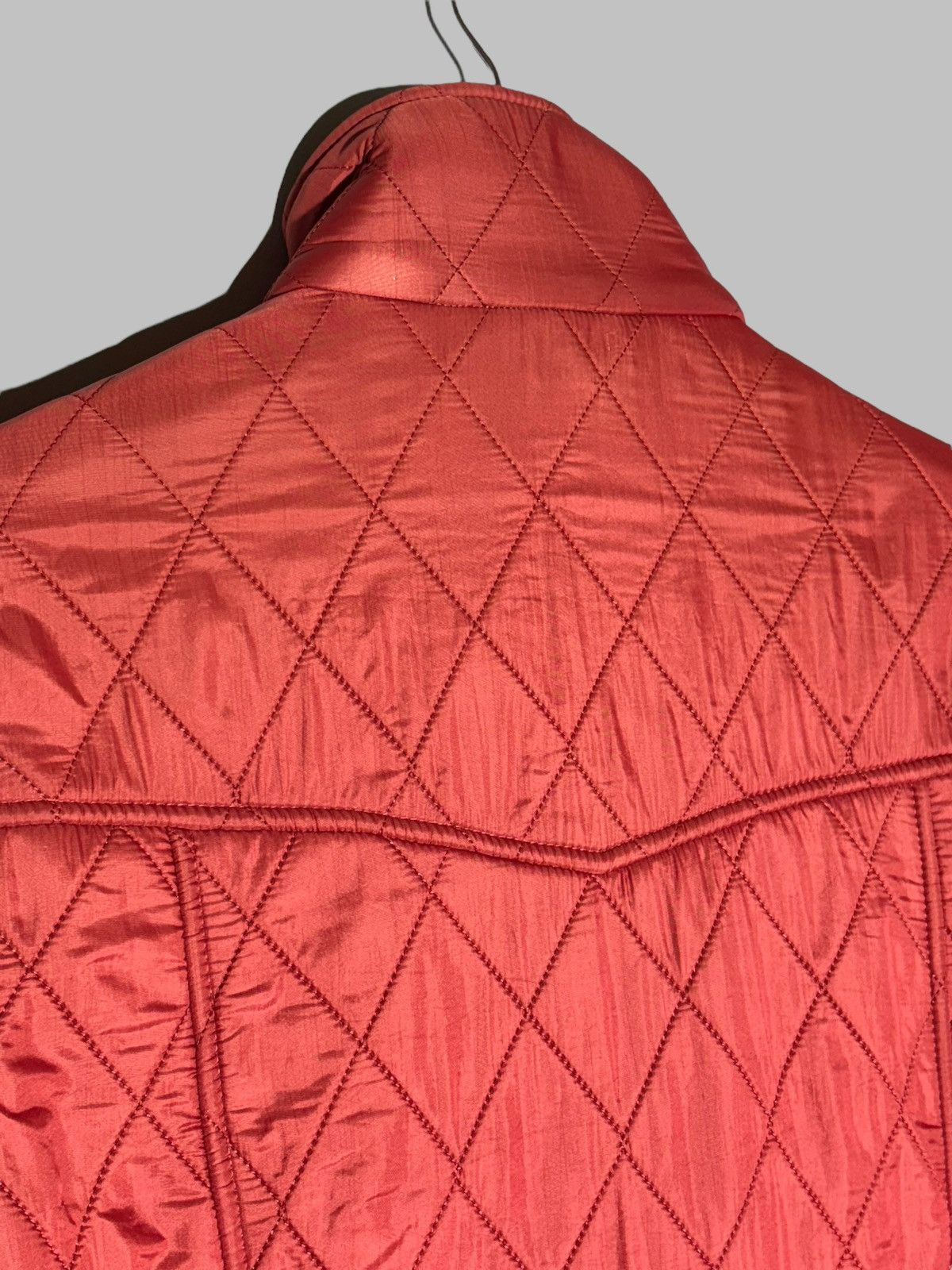 Barbour 🔥 BARBOUR INTERNATIONAL BELTED QUILTED JACKET MOTO HOT RED Size M / US 6-8 / IT 42-44 - 17 Thumbnail