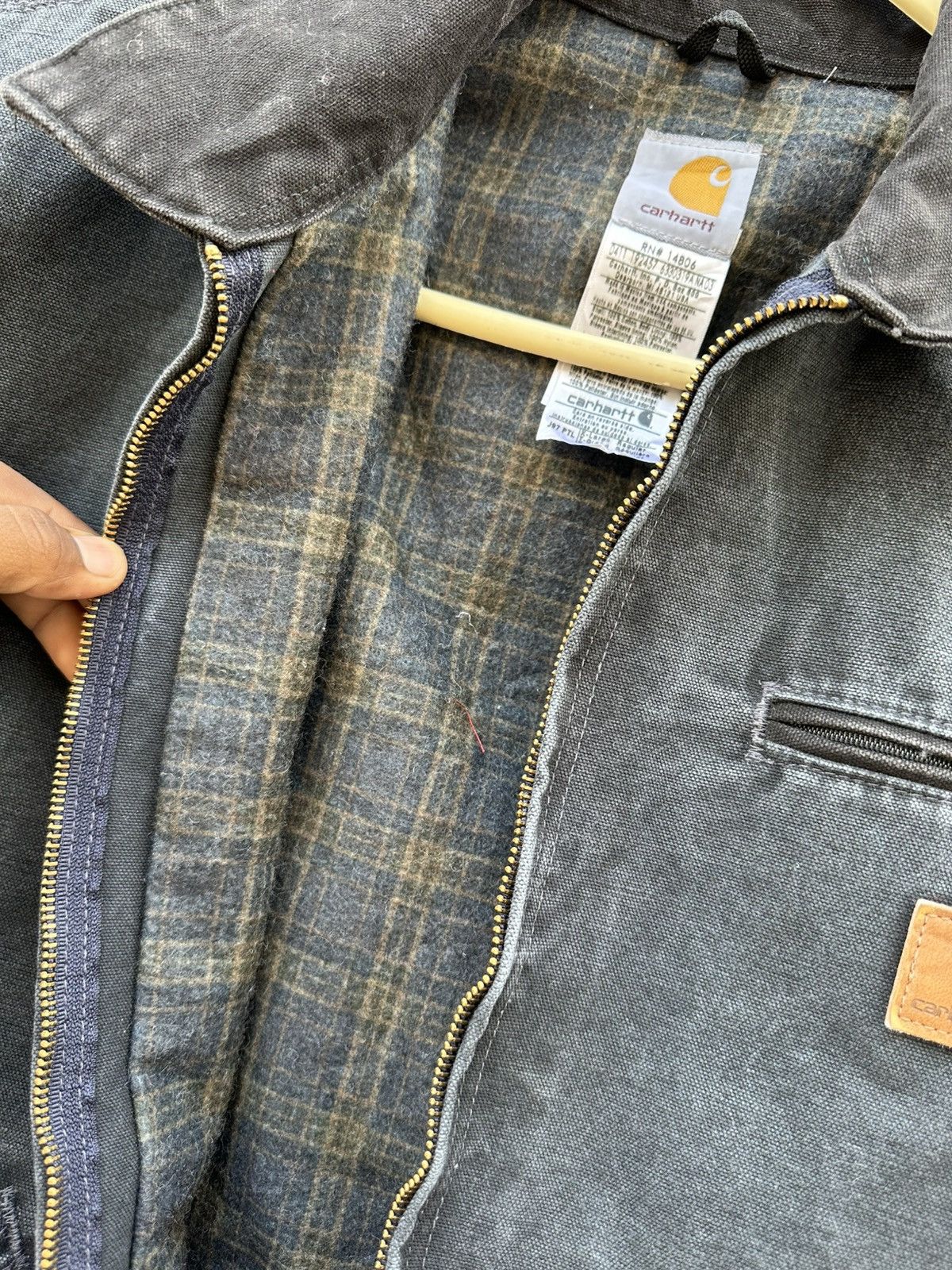 Carhartt × Vintage Early 00's Carhartt Detroit jacket J97 PTL Size US XL / EU 56 / 4 - 7 Thumbnail