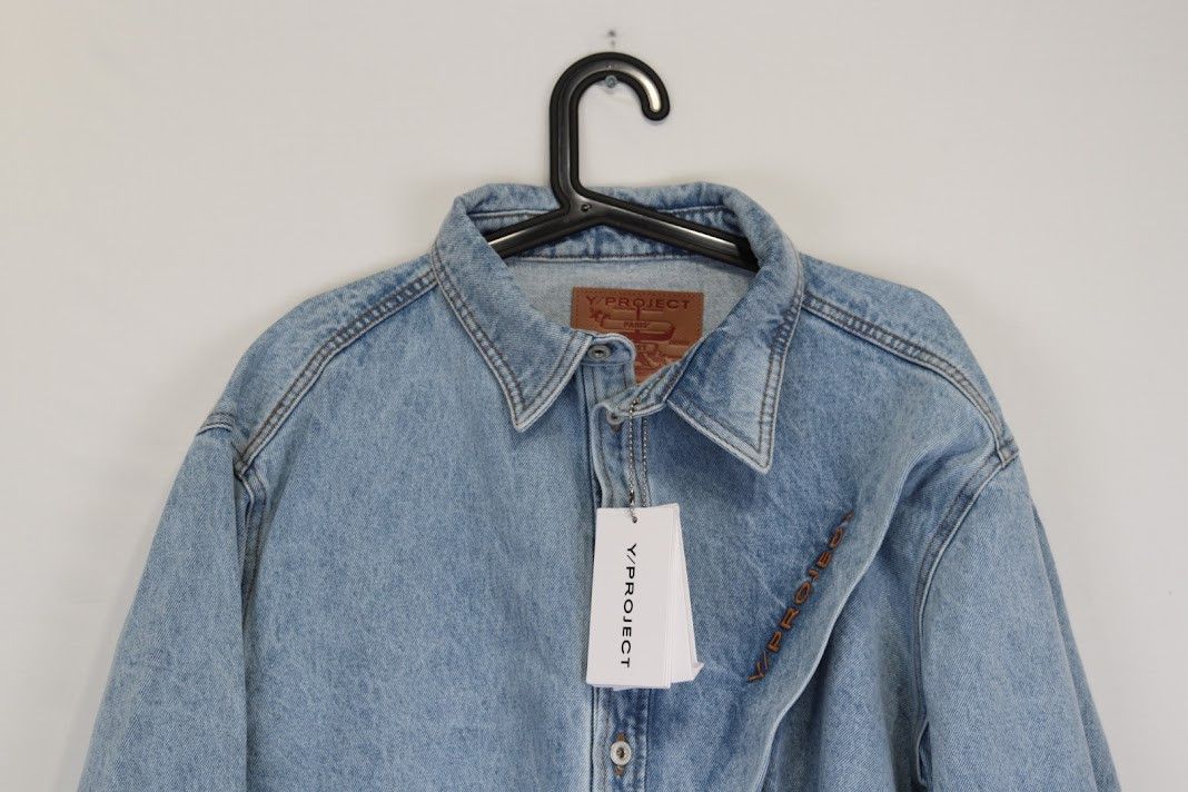 Y/Project o1rshd1 Button Up Shirt in Ice Blue Size US L / EU 52-54 / 3 - 2 Thumbnail