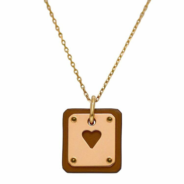 Hermes HERMES Necklace Pink Plated Size ONE SIZE - 1 Thumbnail