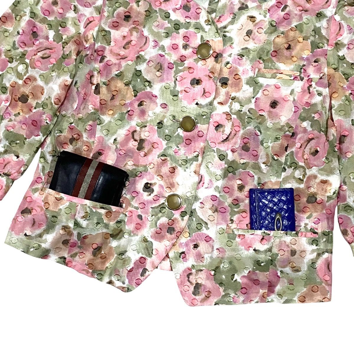 Japanese Brand × Vintage 🔥RARE🔥 Kenzo watanabe floral mesh Size S / US 4 / IT 40 - 5 Thumbnail