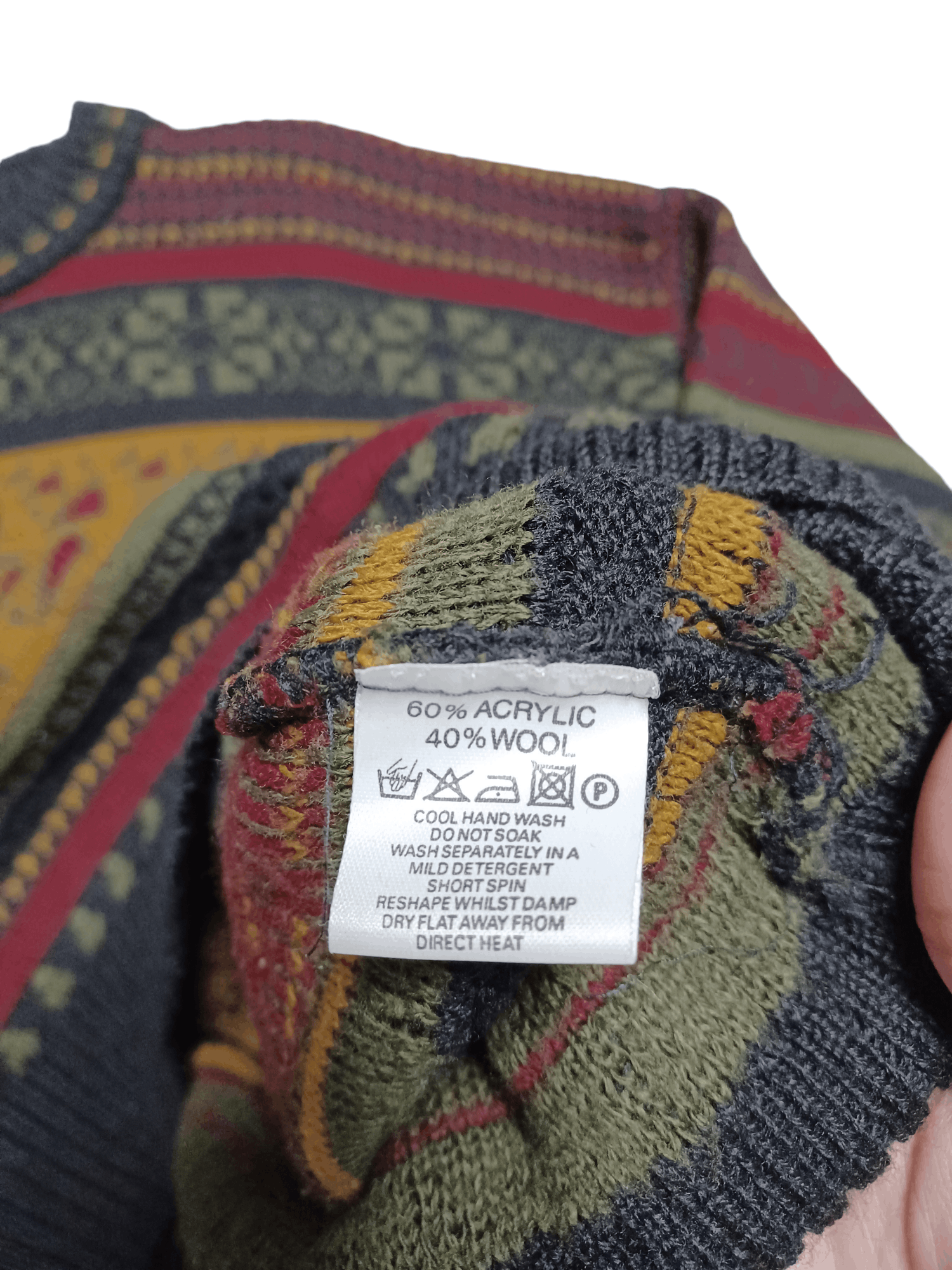 Other VINTAGE 90S MADE IN UK WOOL OVERSIZE OLDMONEY SWEATER Size US XL / EU 56 / 4 - 4 Thumbnail