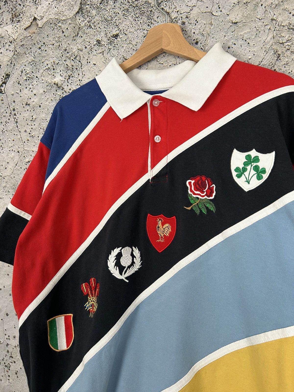 Cotton Traders Vintage Rugby France Polo Tee Cotton Traders Sportswear Rare Size US XL / EU 56 / 4 - 3 Thumbnail