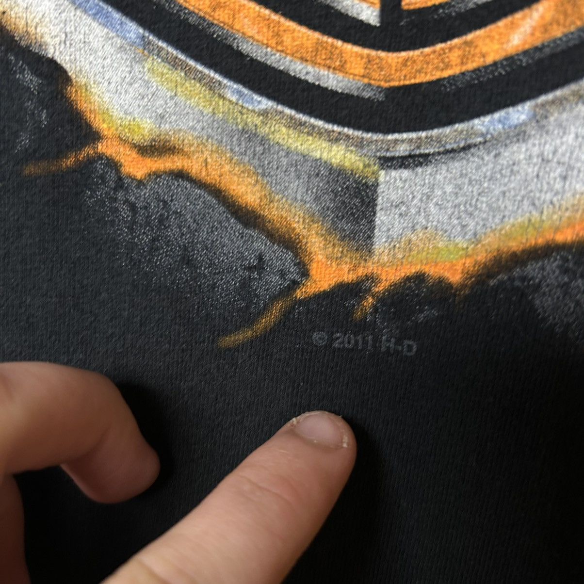 Harley Davidson Vintage Harley Davidson Big Graphic Logo Motorcycles tee Size US L / EU 52-54 / 3 - 4 Thumbnail