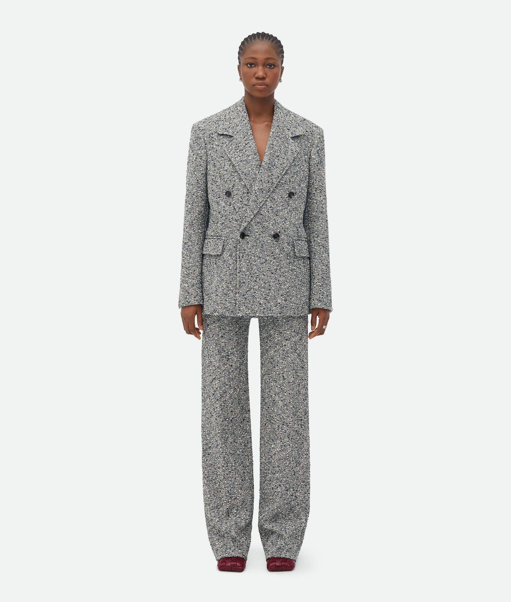 Bottega Veneta o1bcso1str0225 Cotton Bouclé Jacket in Multicolor Size XS / US 0-2 / IT 36-38 - 1 Thumbnail