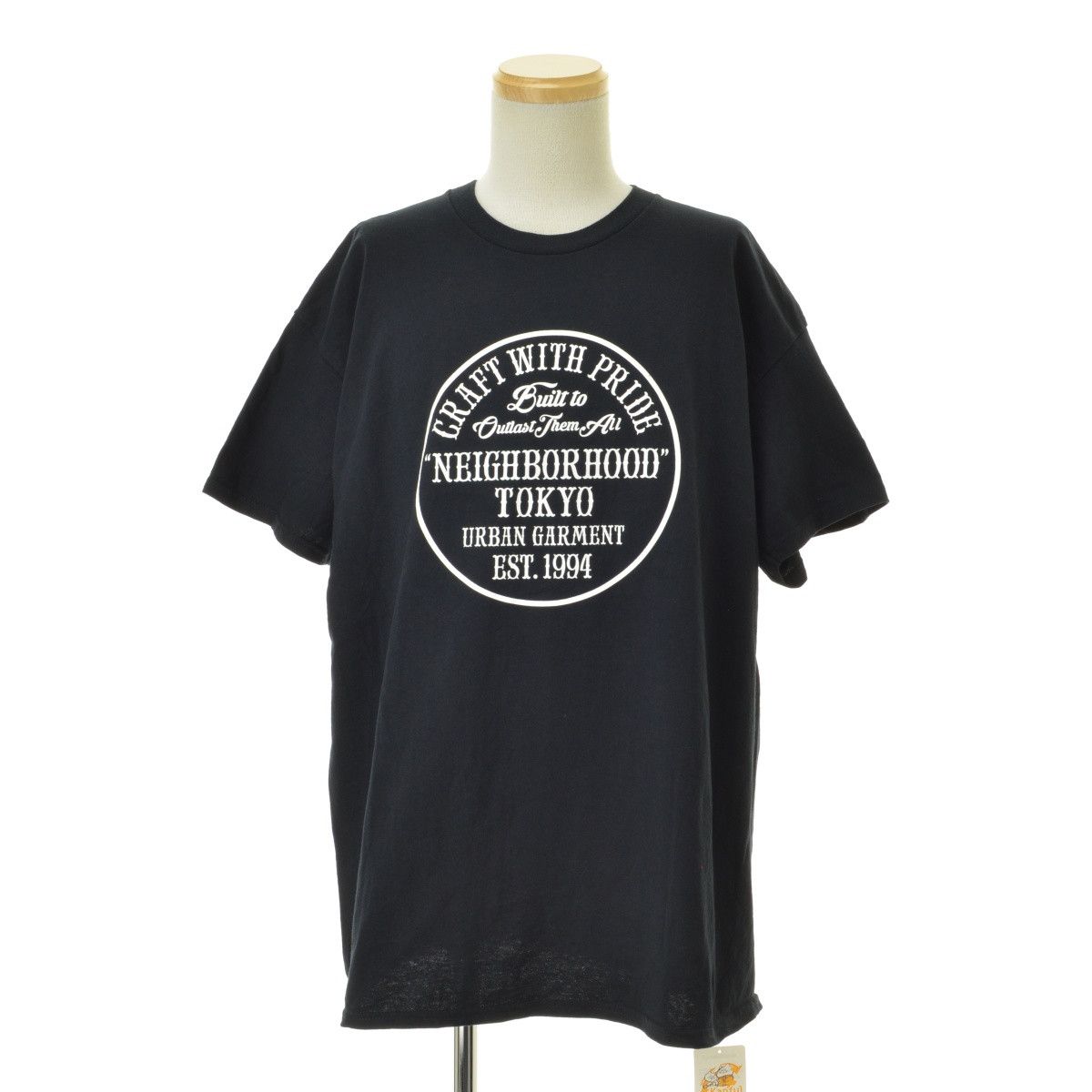 T-Shirts Short sleeve Logo Printed Crew Neck Cotton Black