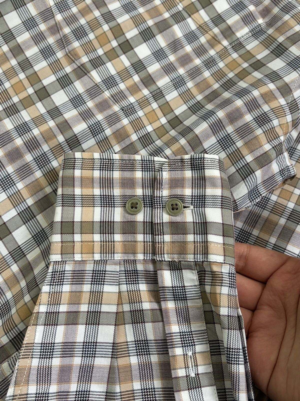 Faconnable Façonnable Plaid Cotton Button Down Shirt Large Size US L / EU 52-54 / 3 - 9 Thumbnail