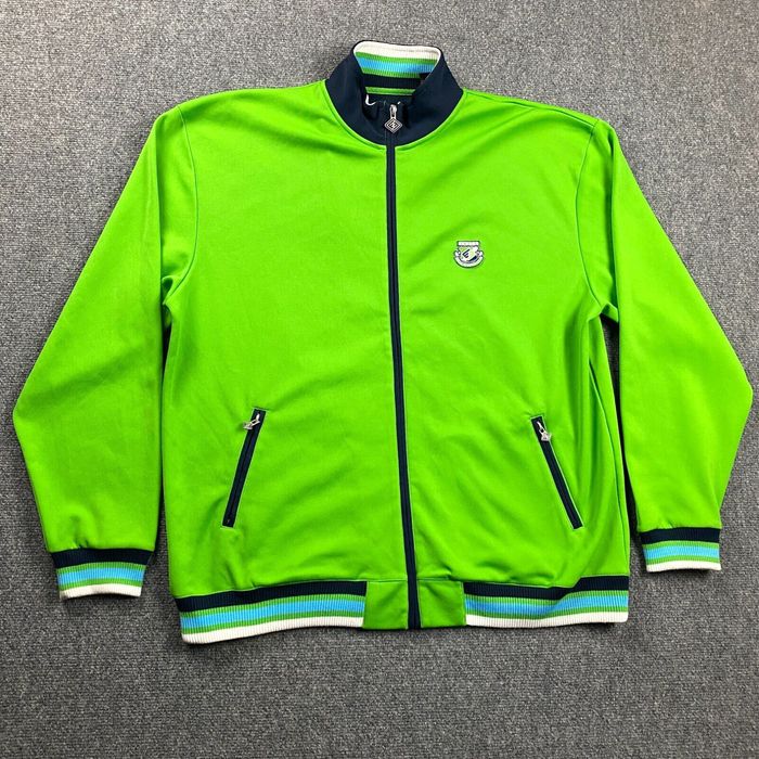 Veste De Sport ENYCE Vintage 1996 - Taille L - Vert Olive - Neuf Avec étiquettes (NWT) - Rare Et Deadstock